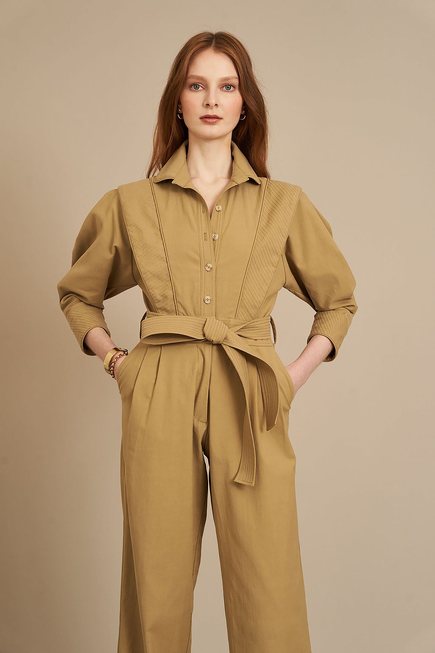 Amelia Jumpsuit - Khaki