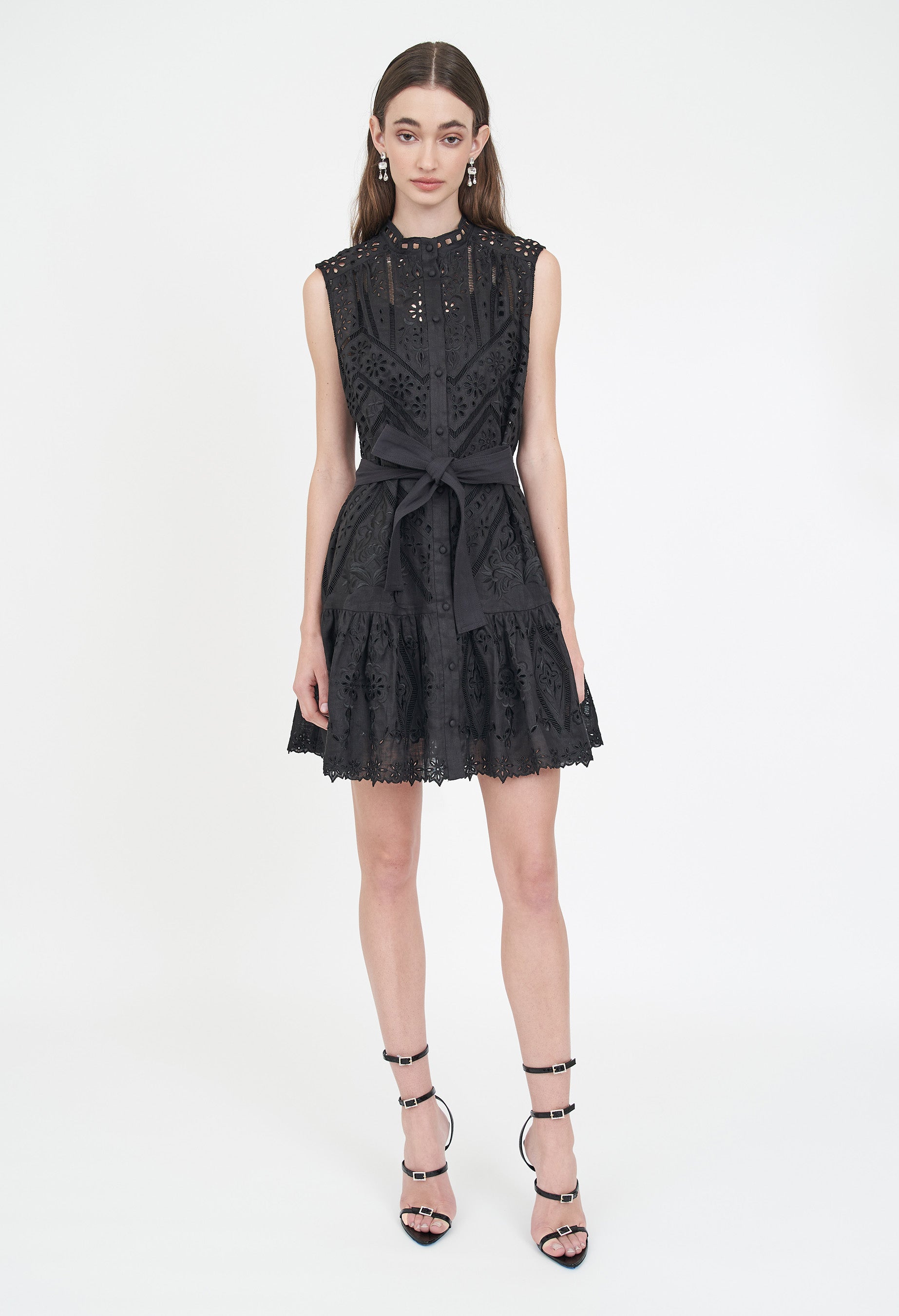 Emerson Dress - Black Embroidery