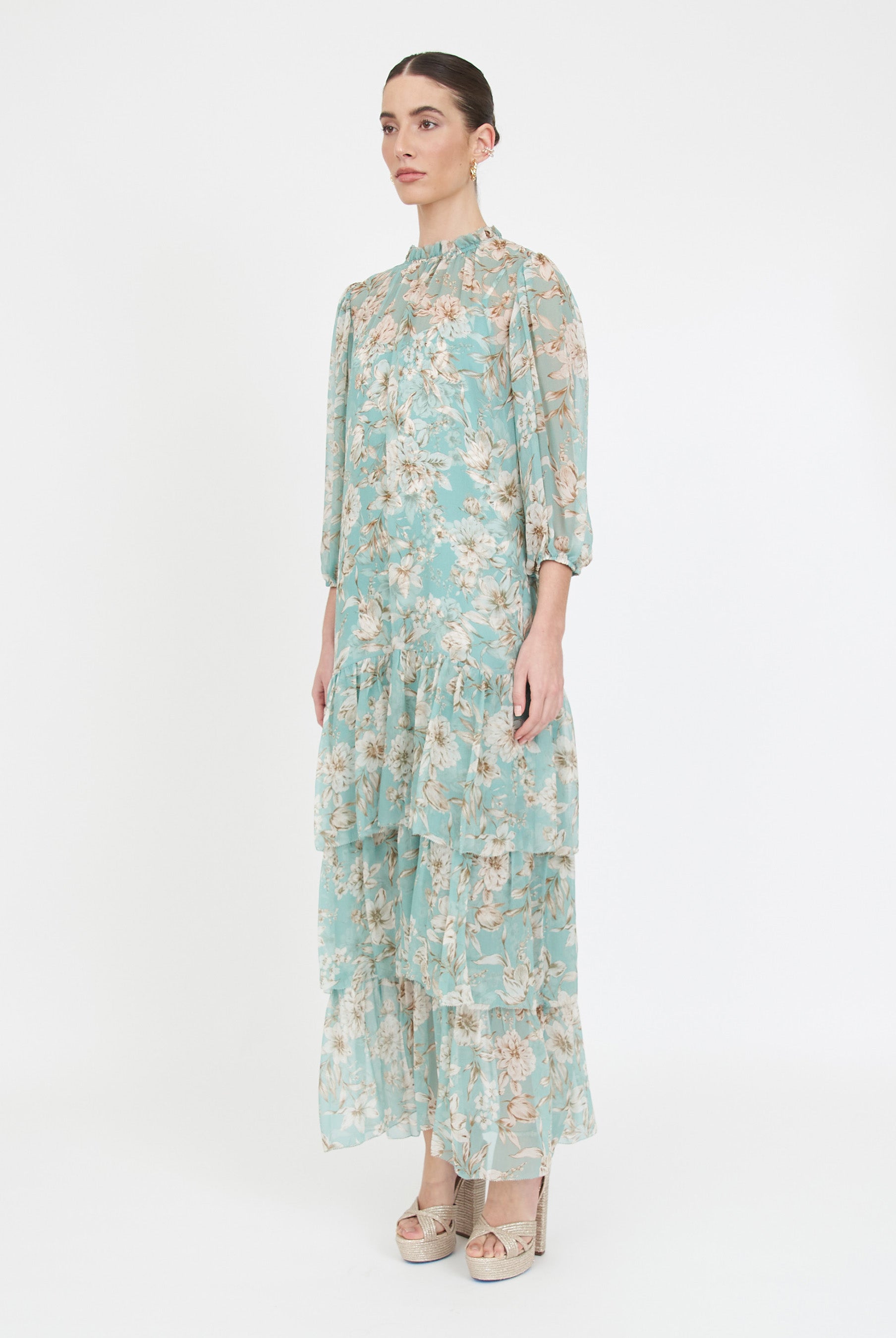 Sara Dress - Turquoise Magnolia
