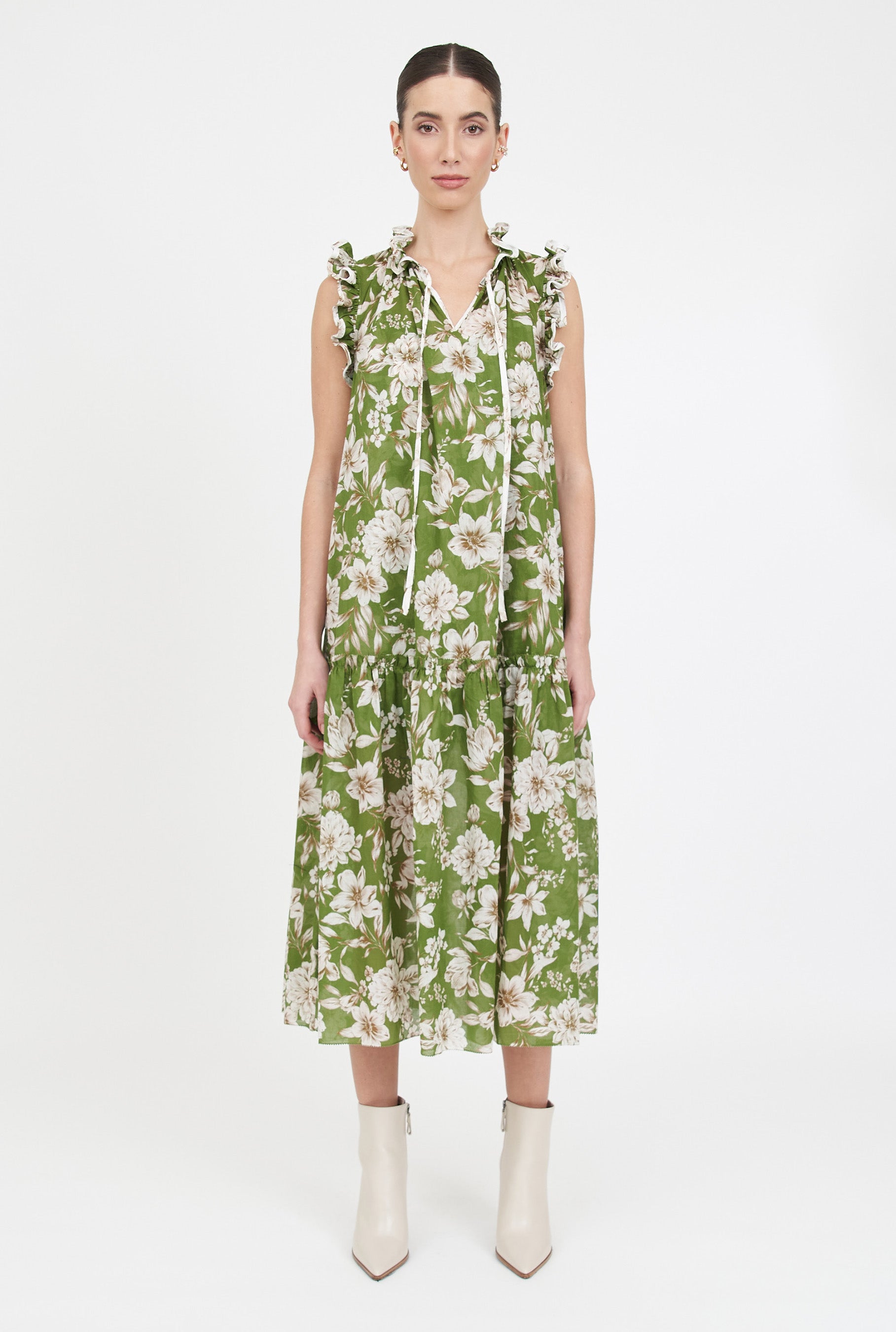 Camila Dress - Green Magnolia