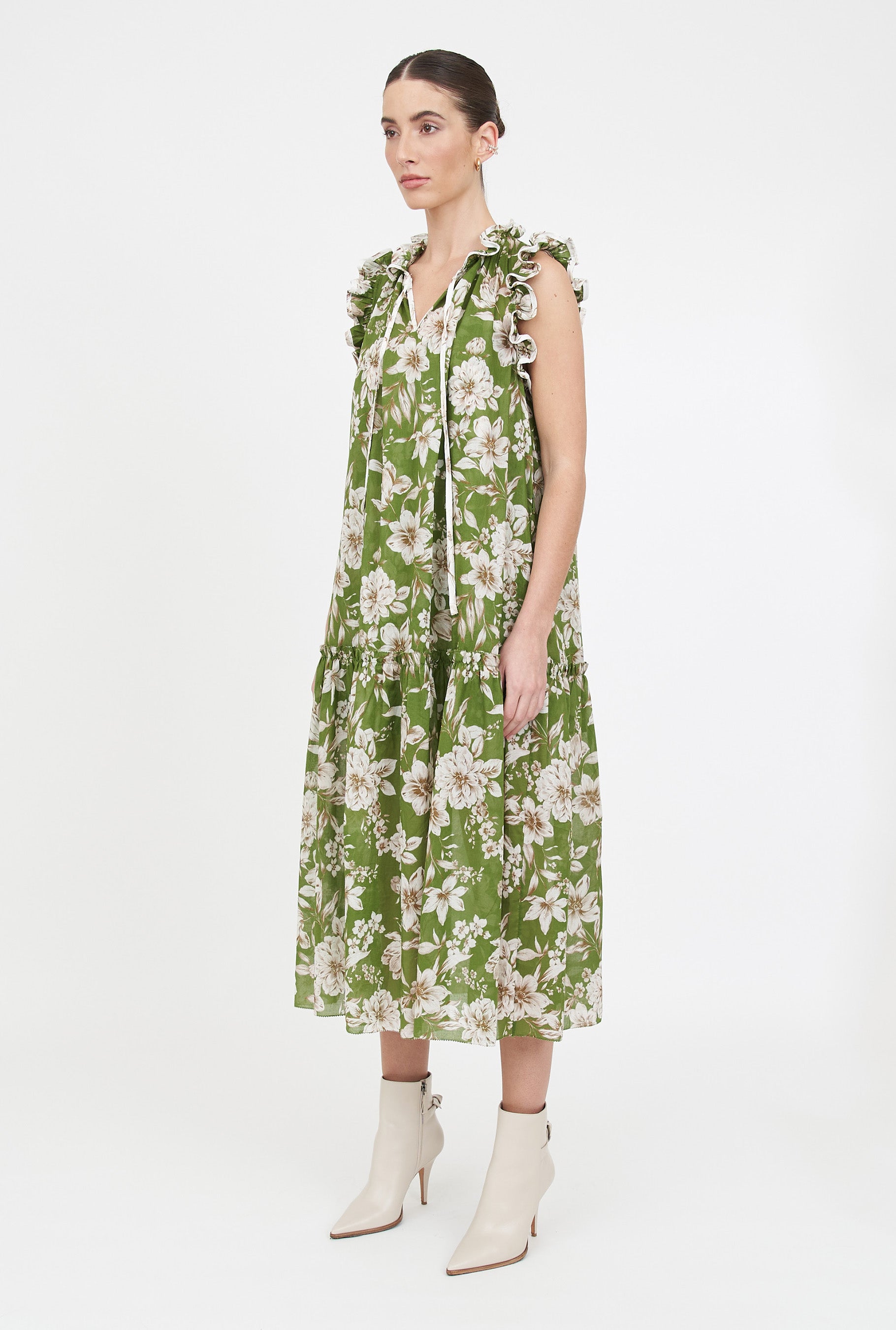 Camila Dress - Green Magnolia