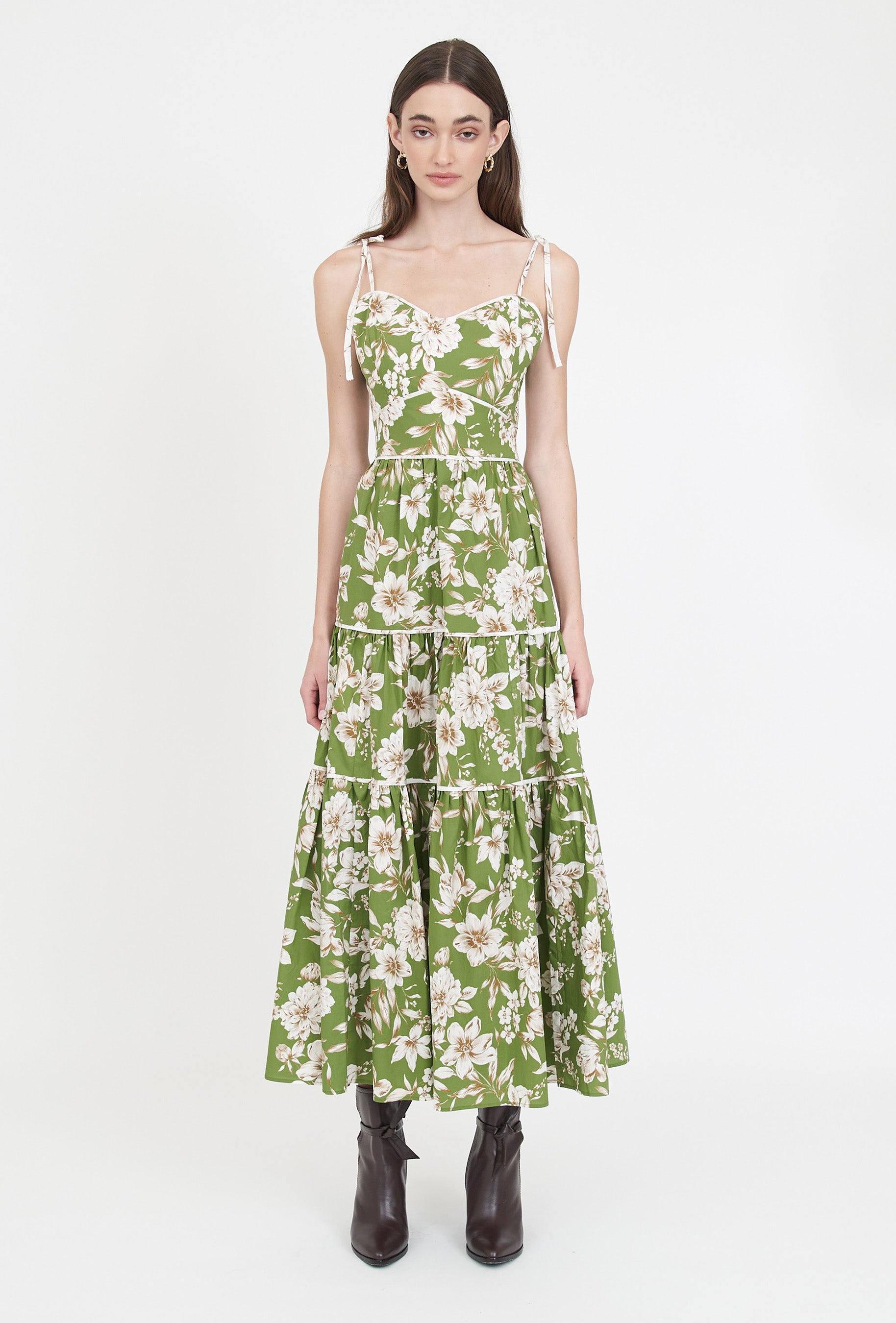 Saphina Dress - Green Magnolia