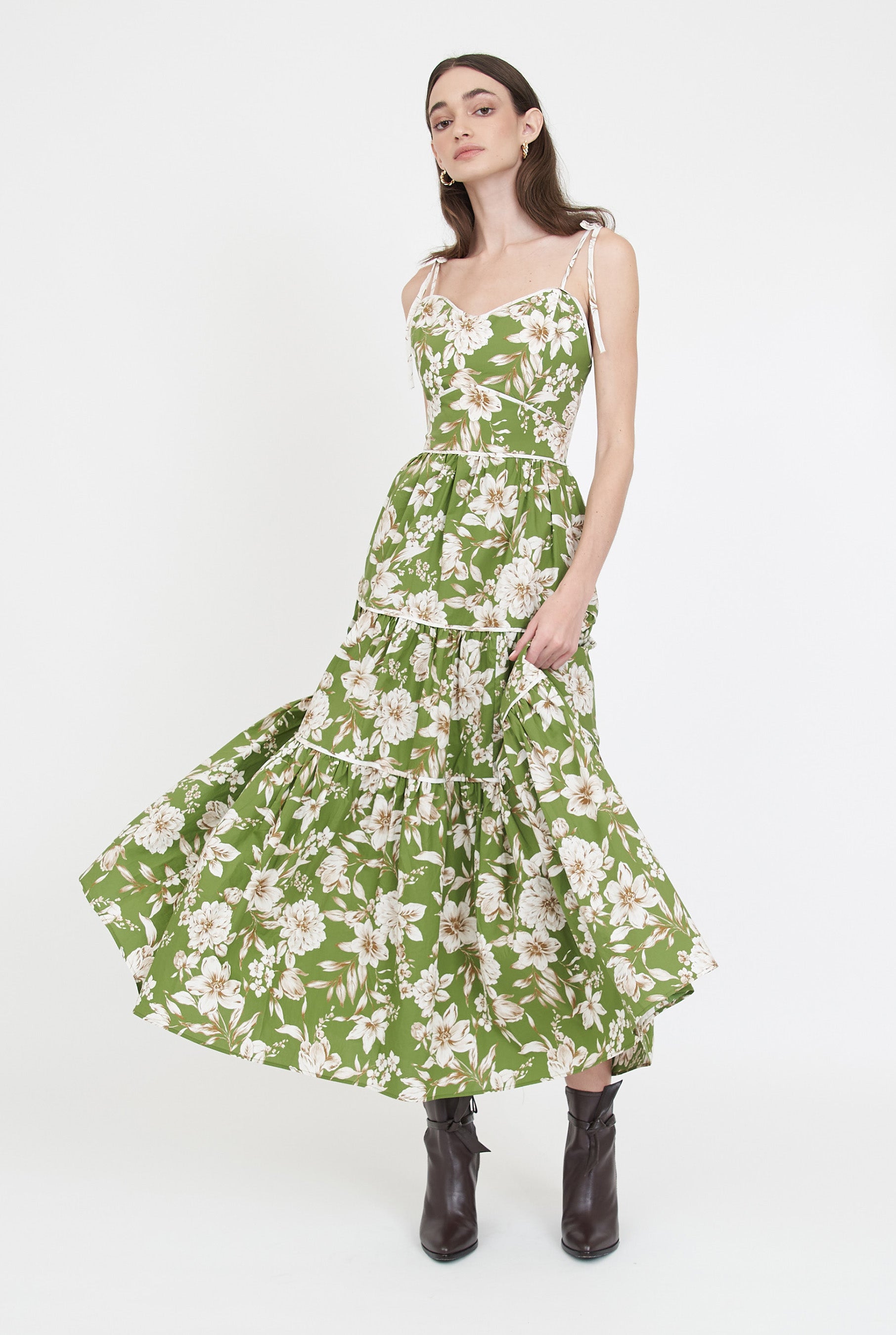 Saphina Dress - Green Magnolia