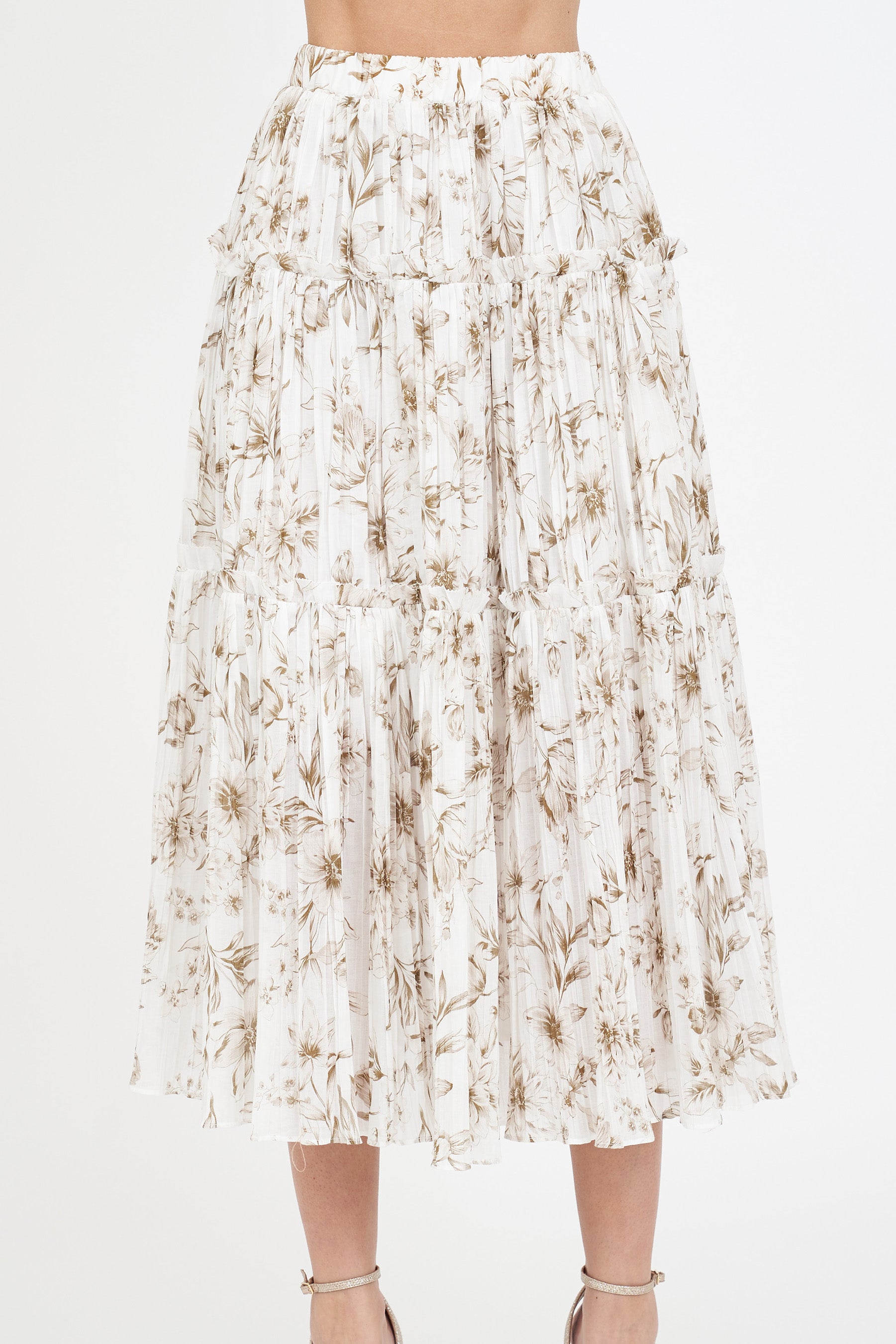 Lora Skirt - Ivory Magnolia