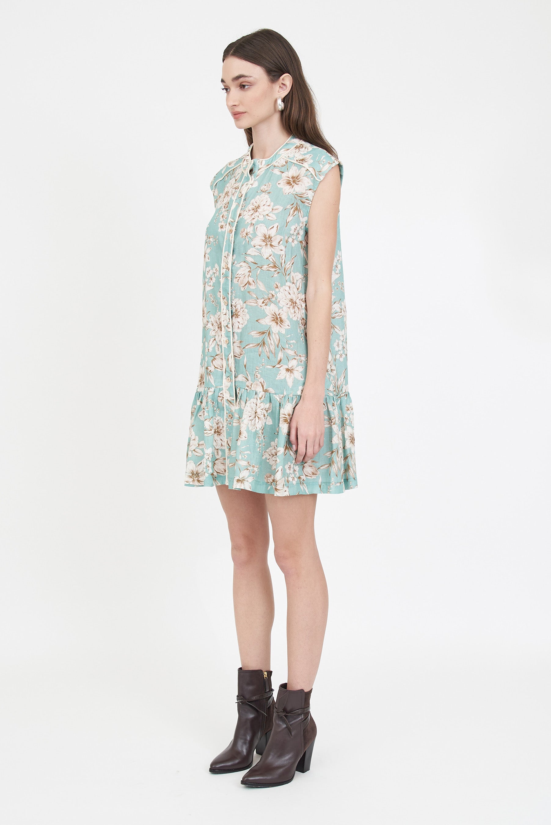 Lucie Dress - Turquoise Magnolia