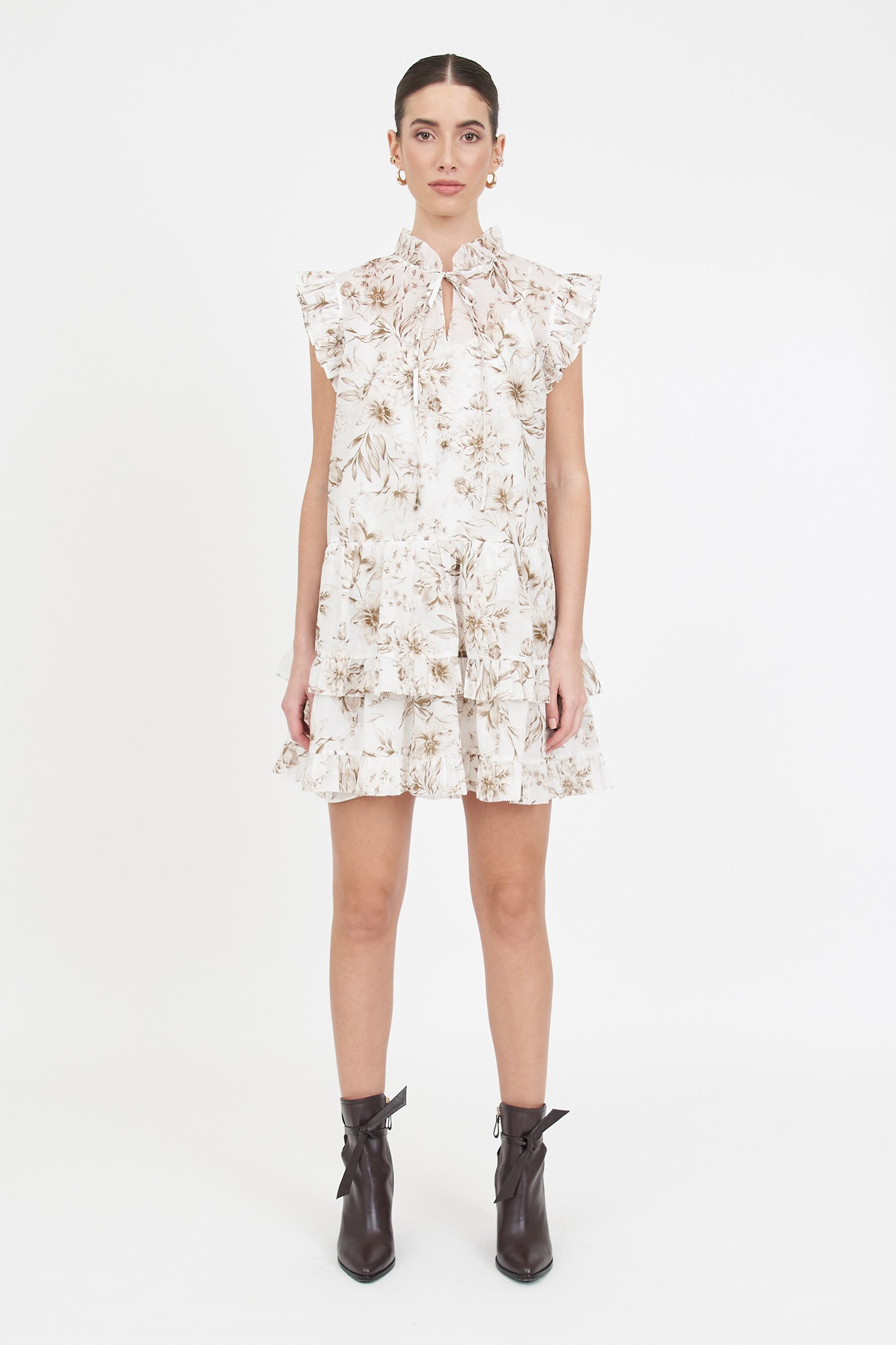 Jenna Dress - Ivory Magnolia