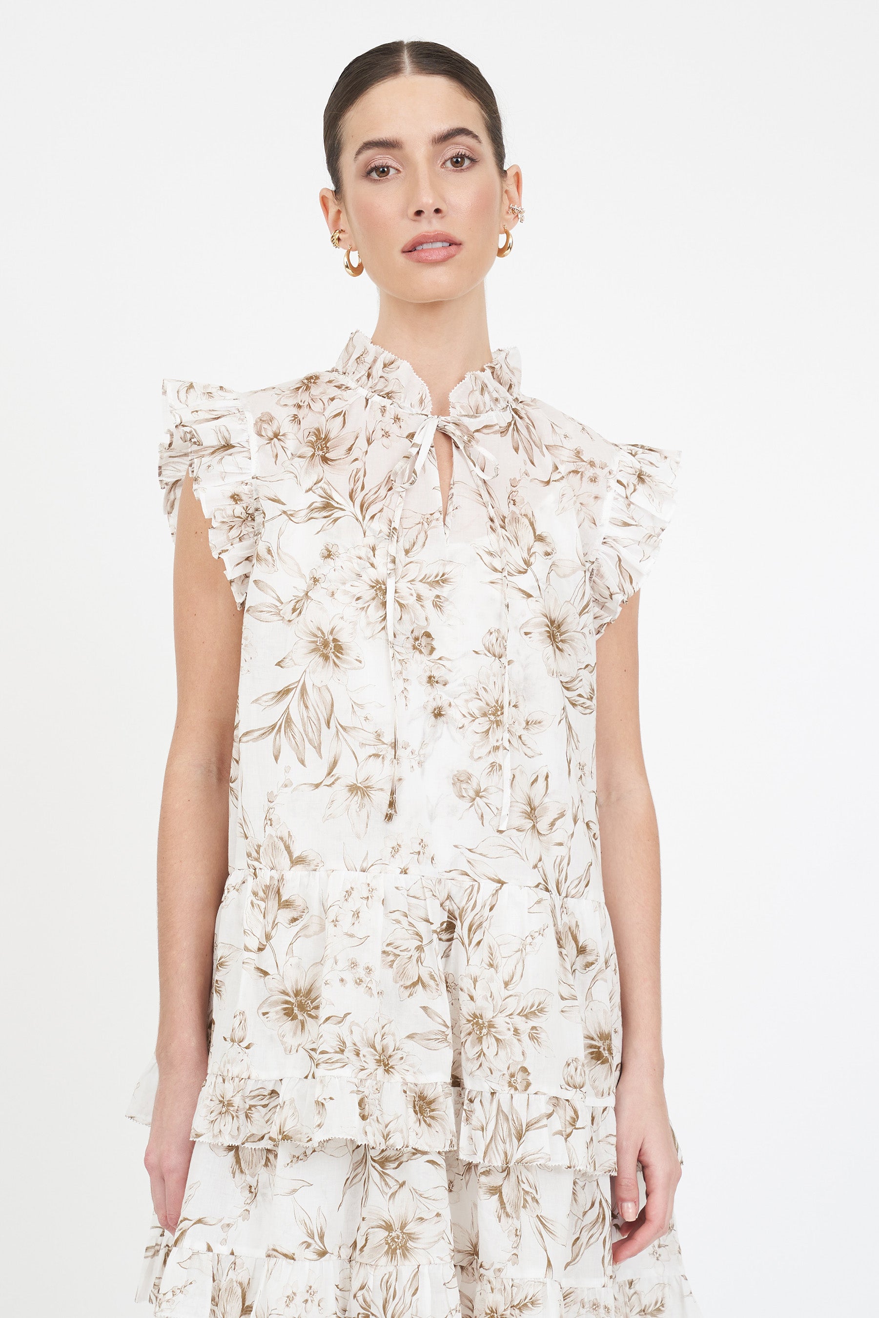 Jenna Dress - Ivory Magnolia