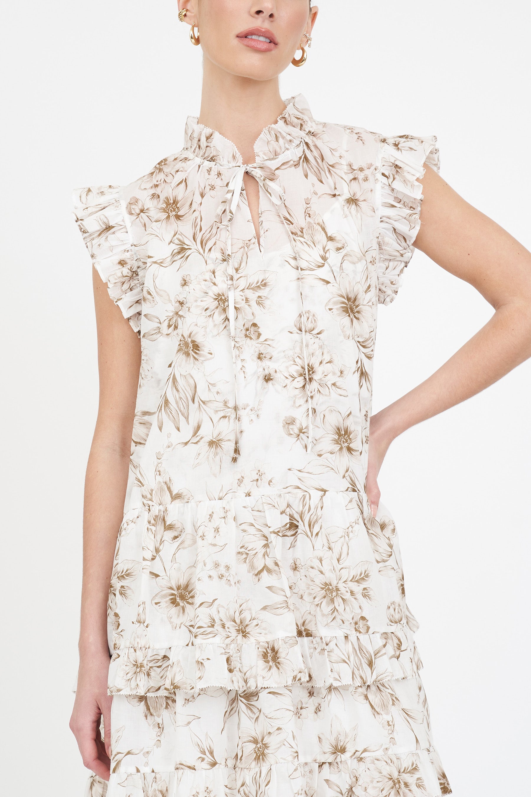 Jenna Dress - Ivory Magnolia