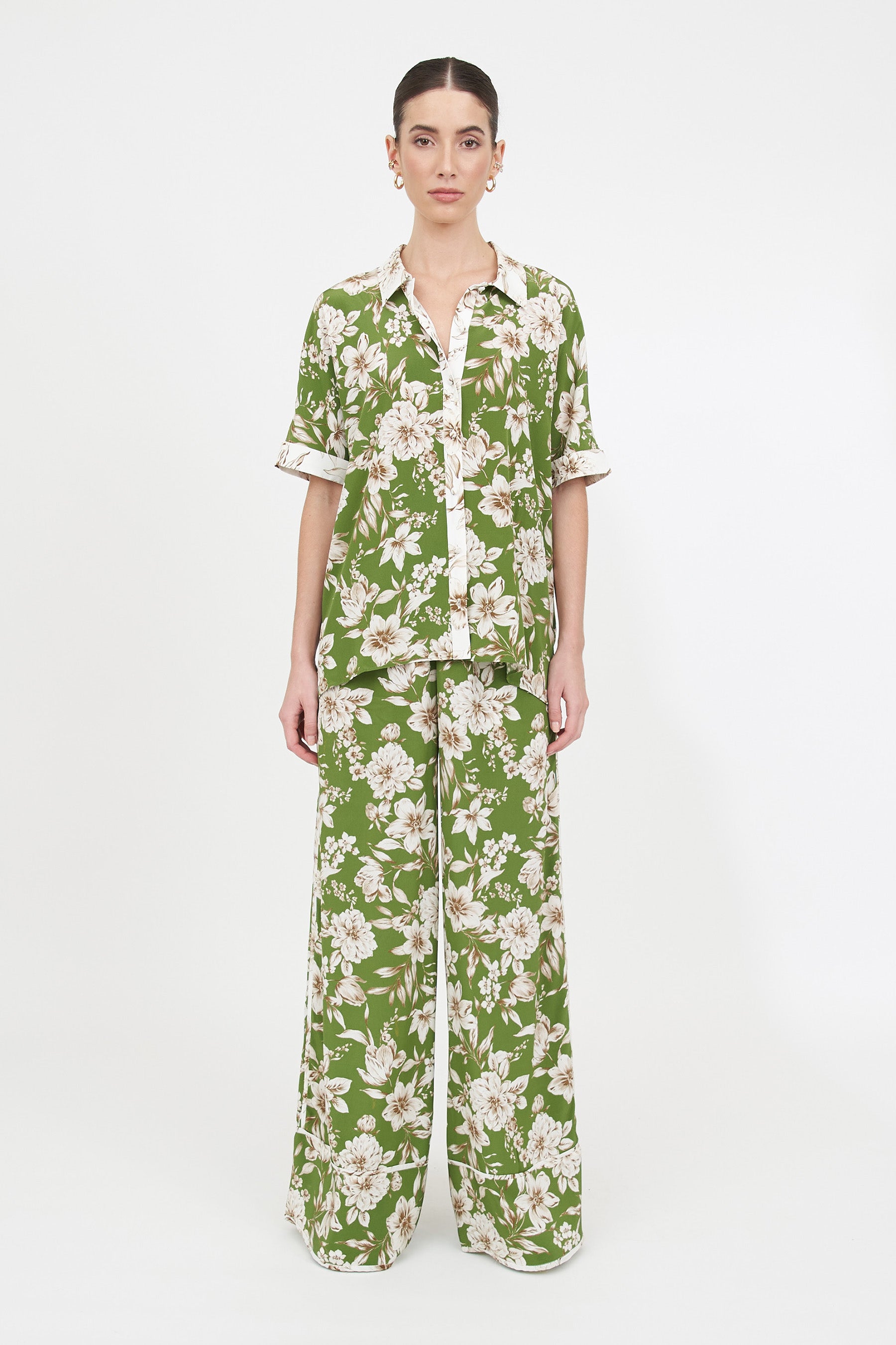 Valen Pant - Green Magnolia