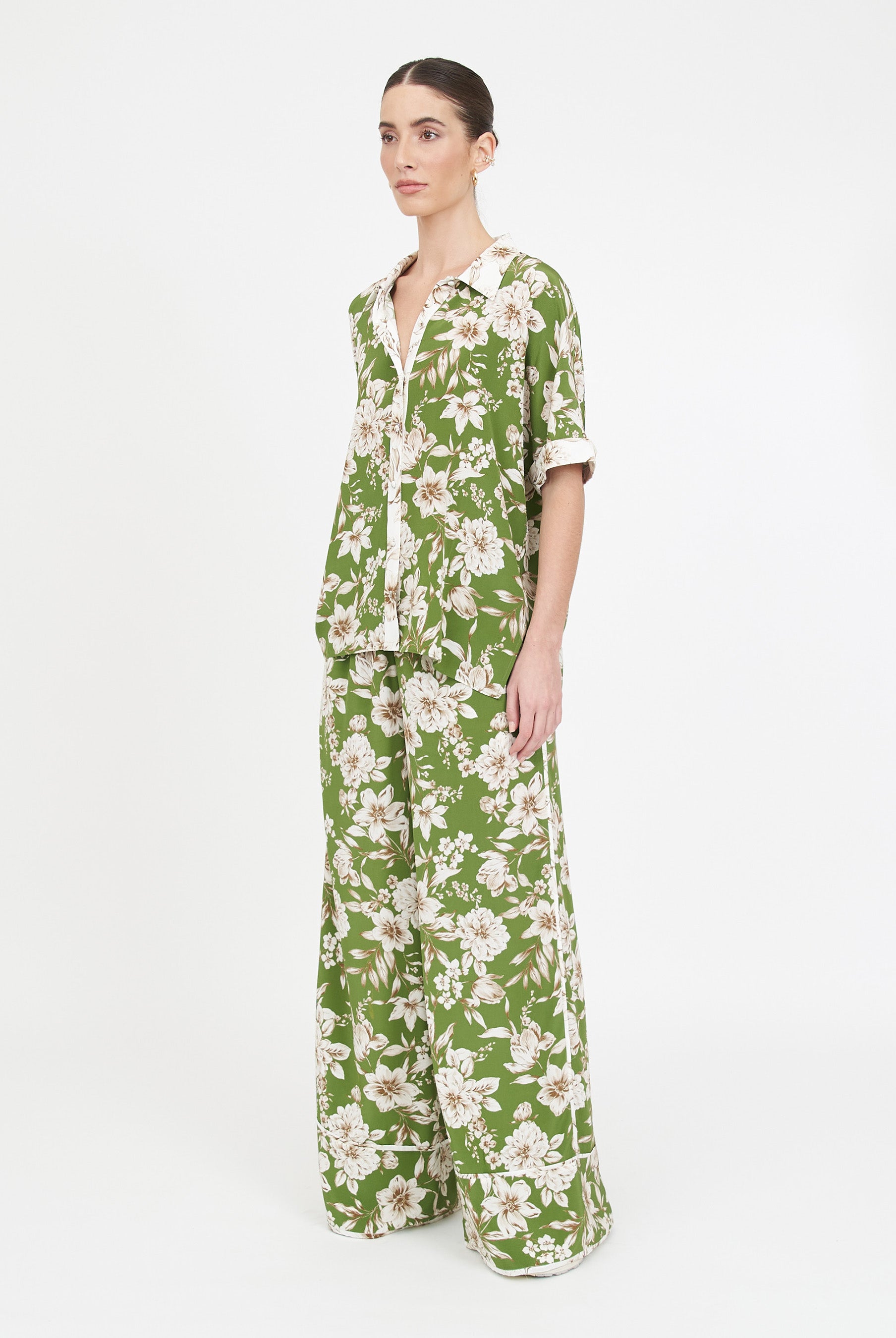 Valen Pant - Green Magnolia