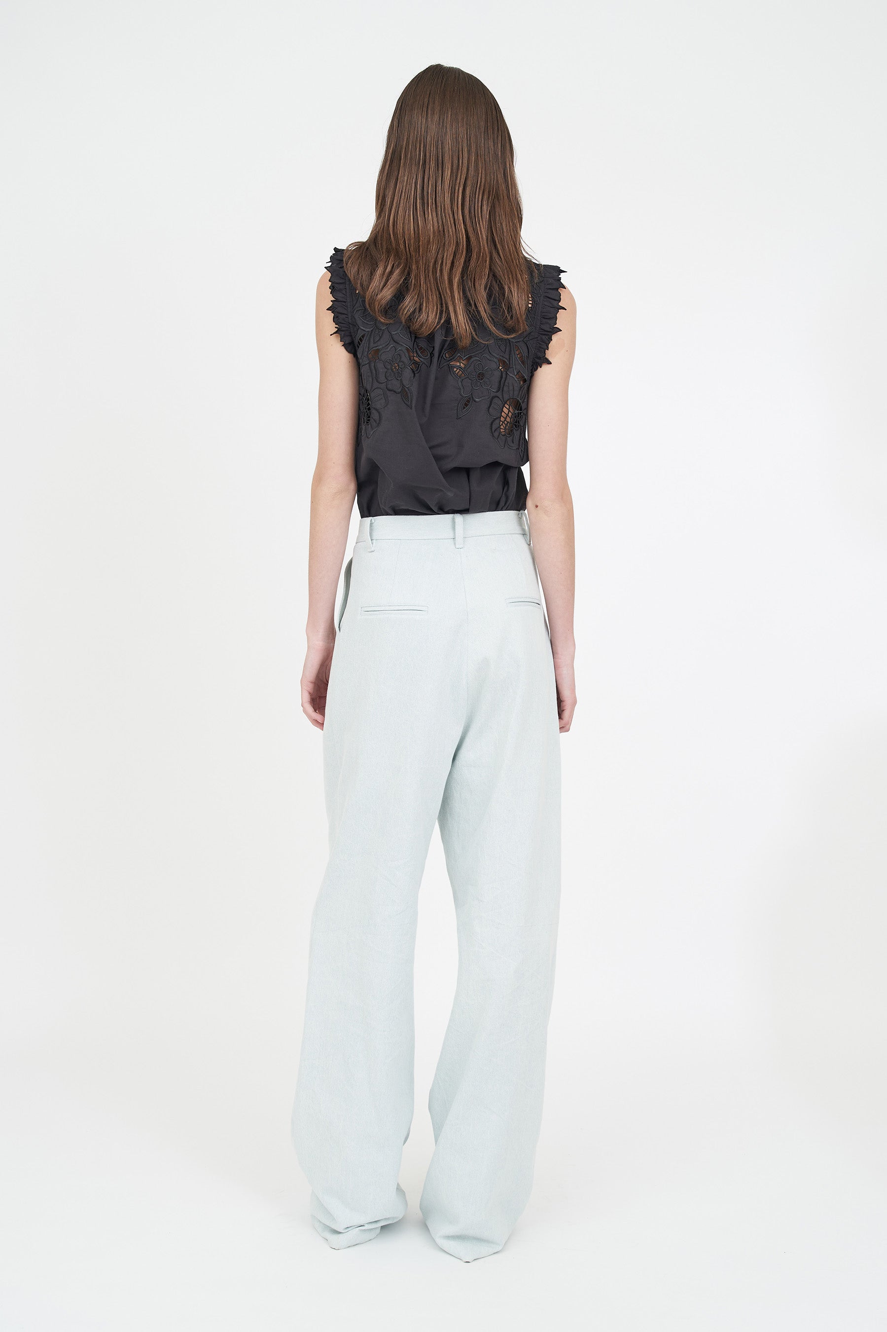 Nora Top - Black Embroidery