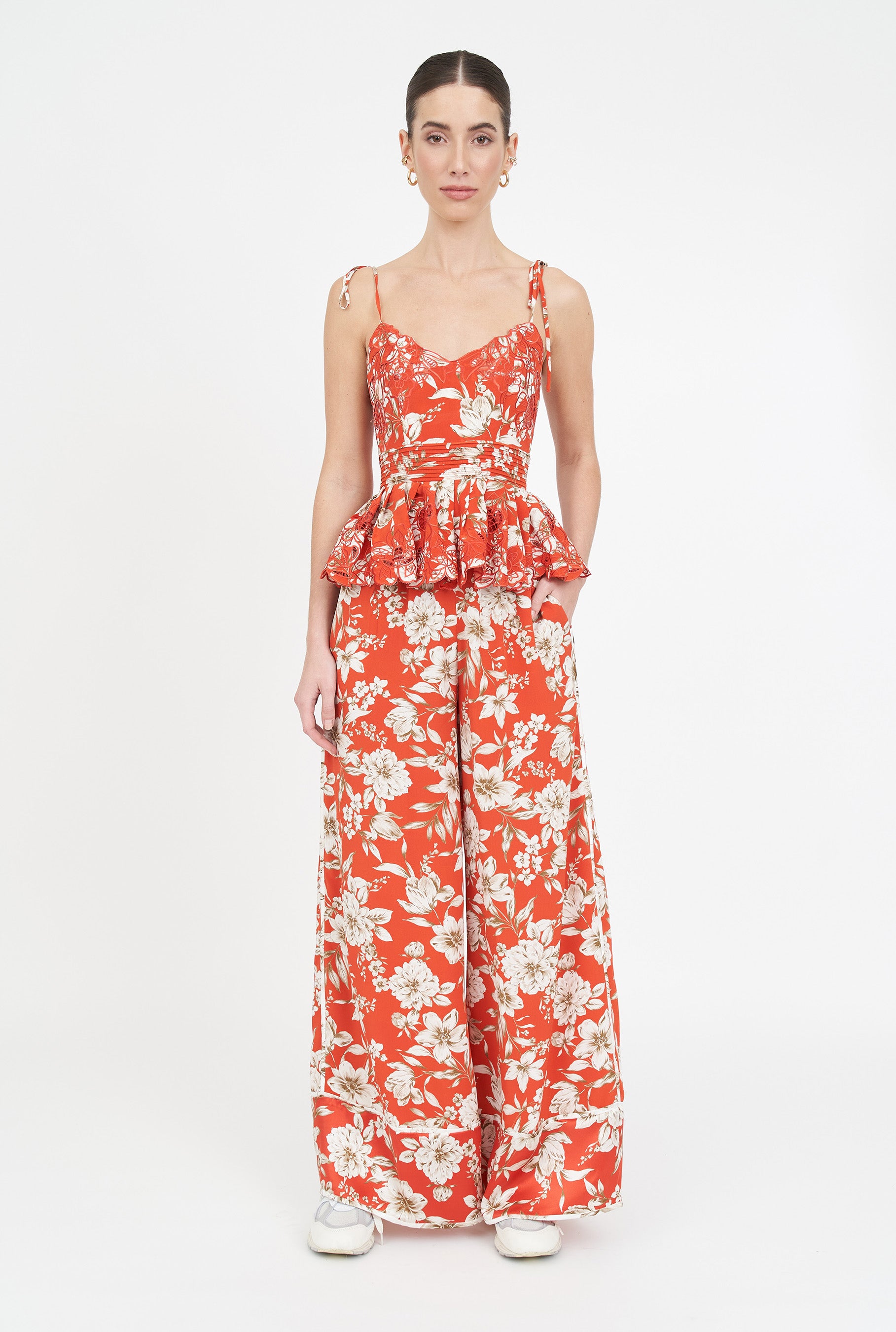 Valen Pant - Red Magnolia