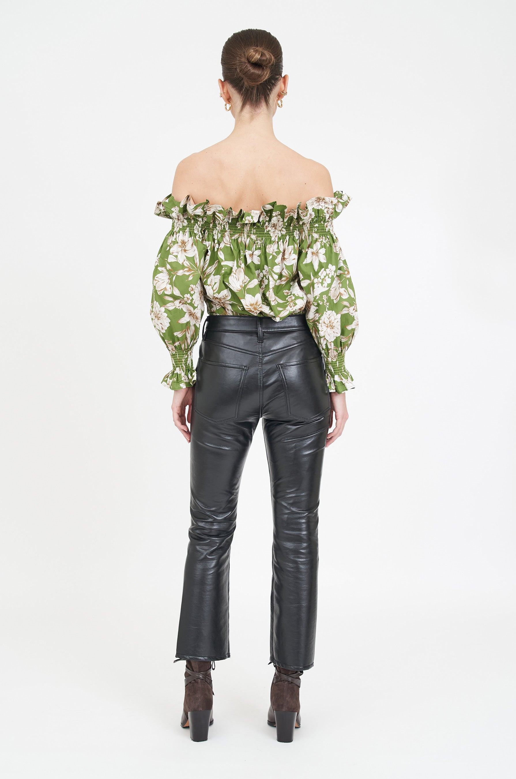 Regina Top - Green Magnolia