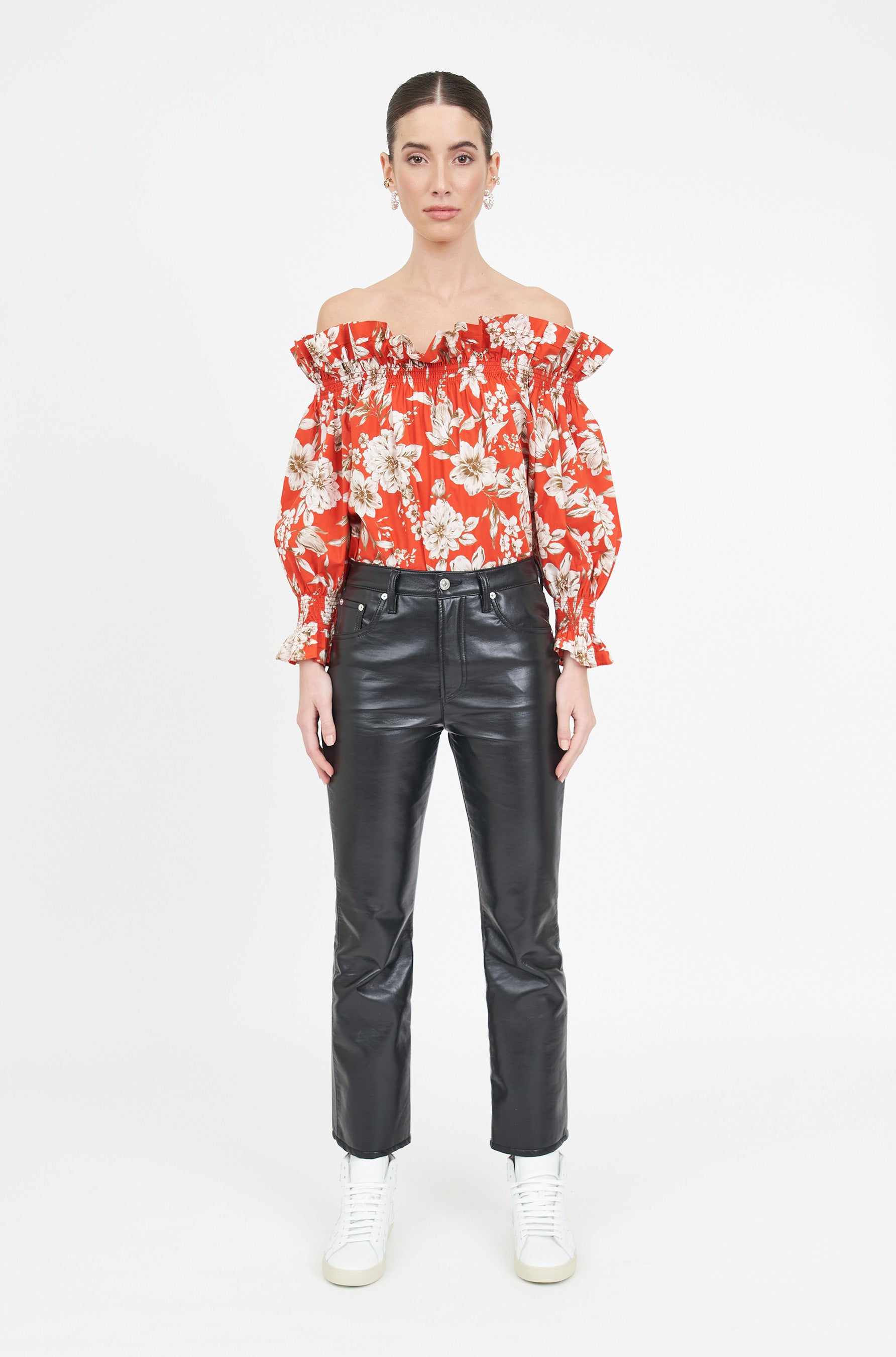 Regina Top - Red Magnolia