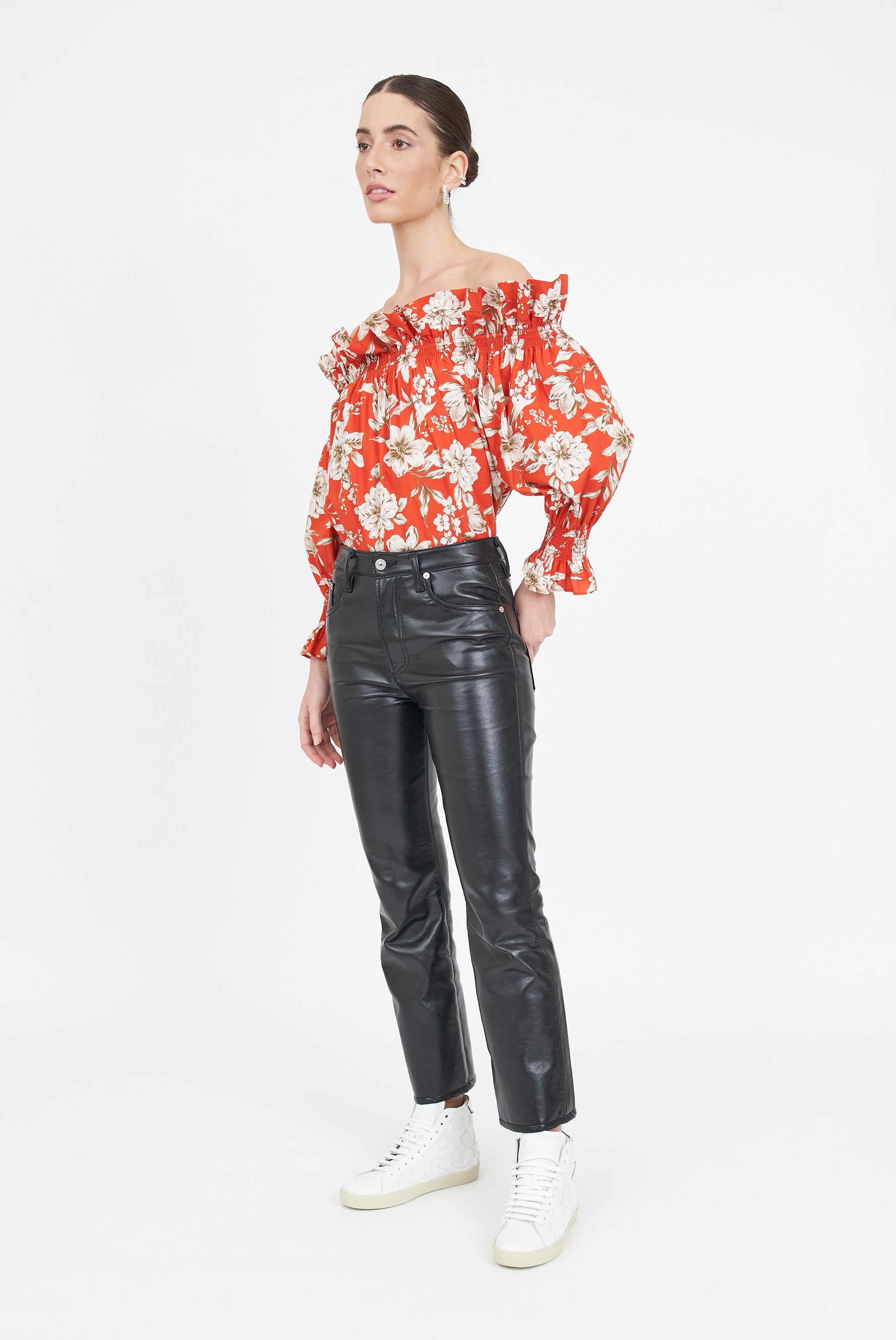 Regina Top - Red Magnolia