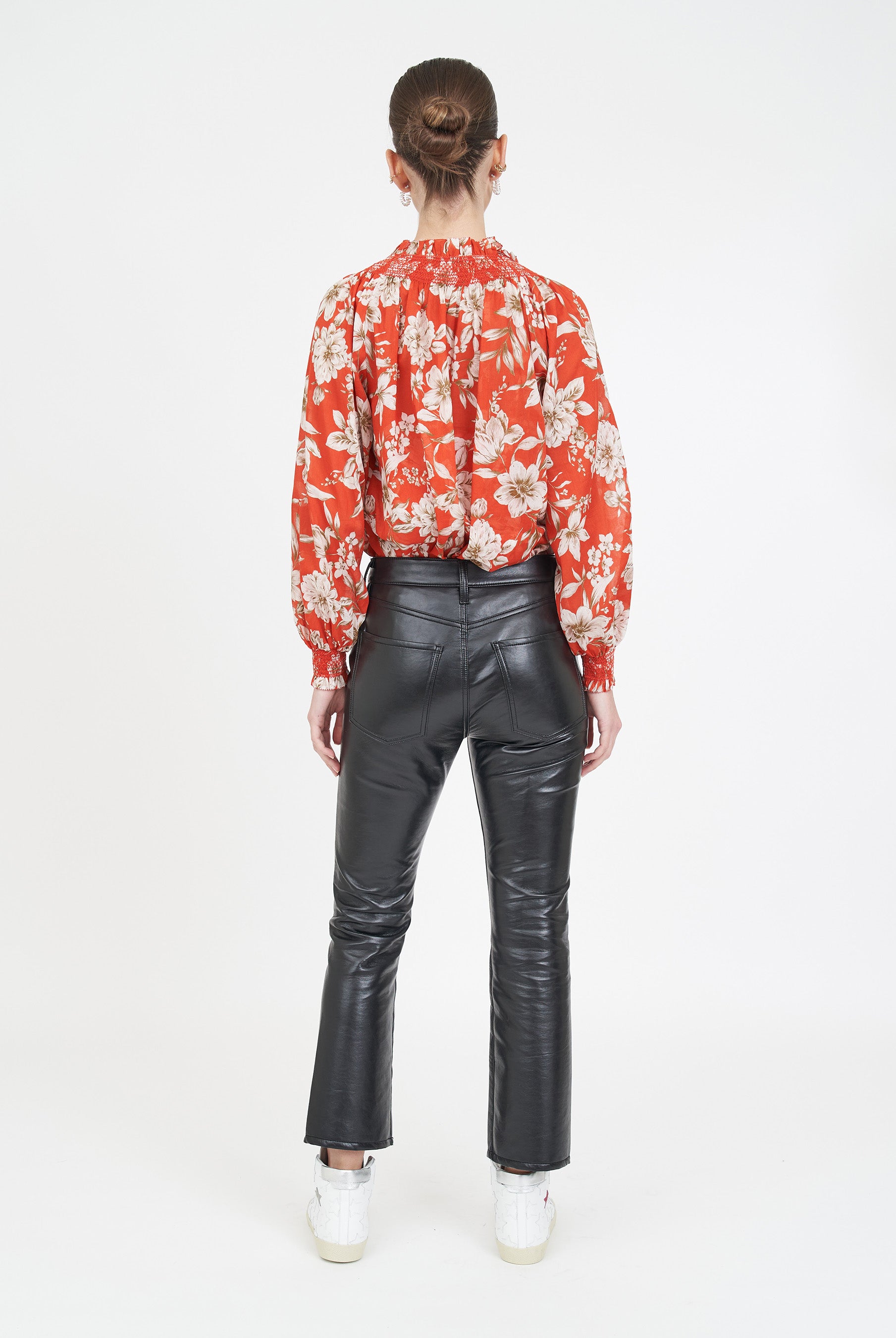Andrea Blouse - Red Magnolia