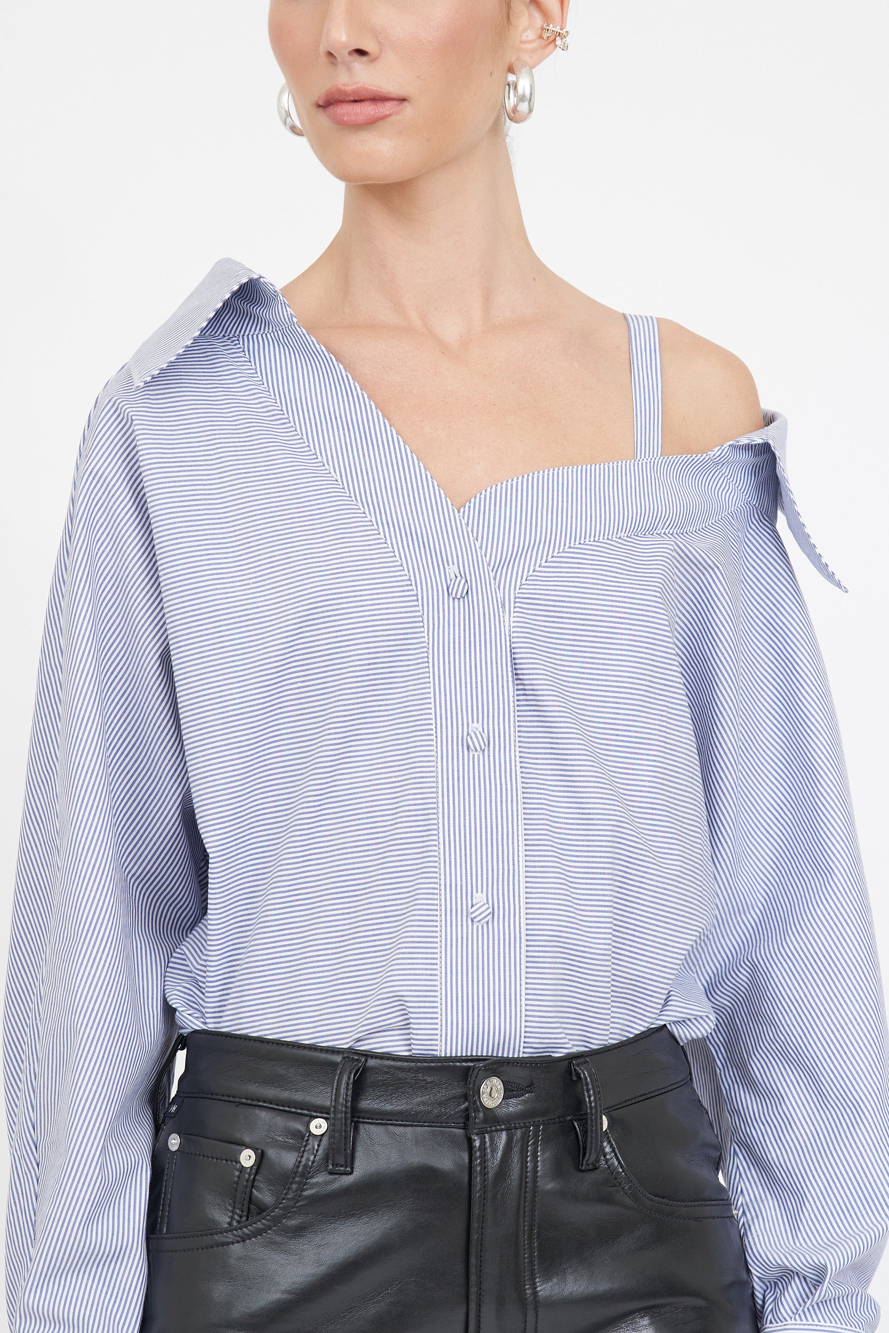 Dasha Top - Blue Stripe