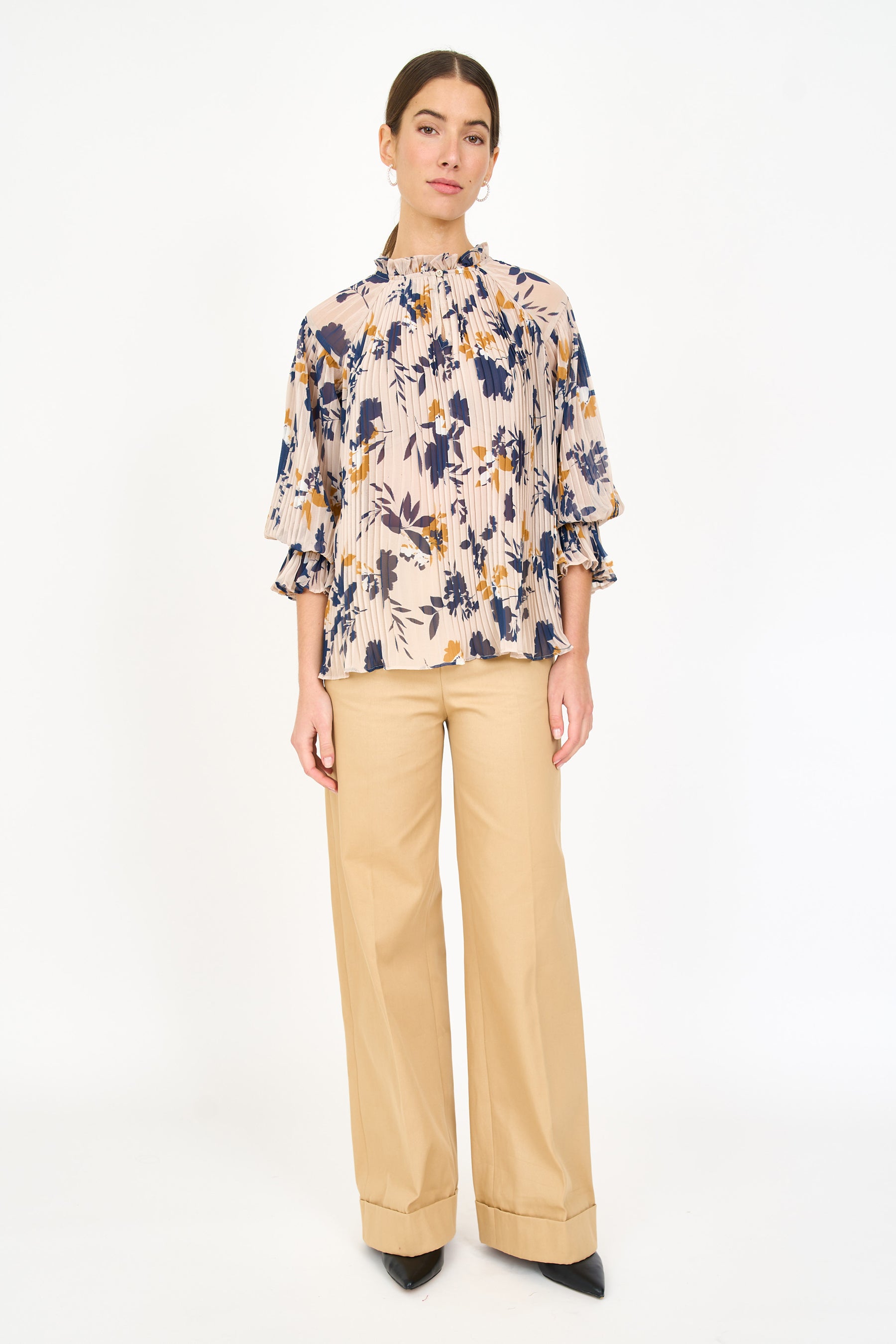 Naomi Blouse - Inkblot Ivory