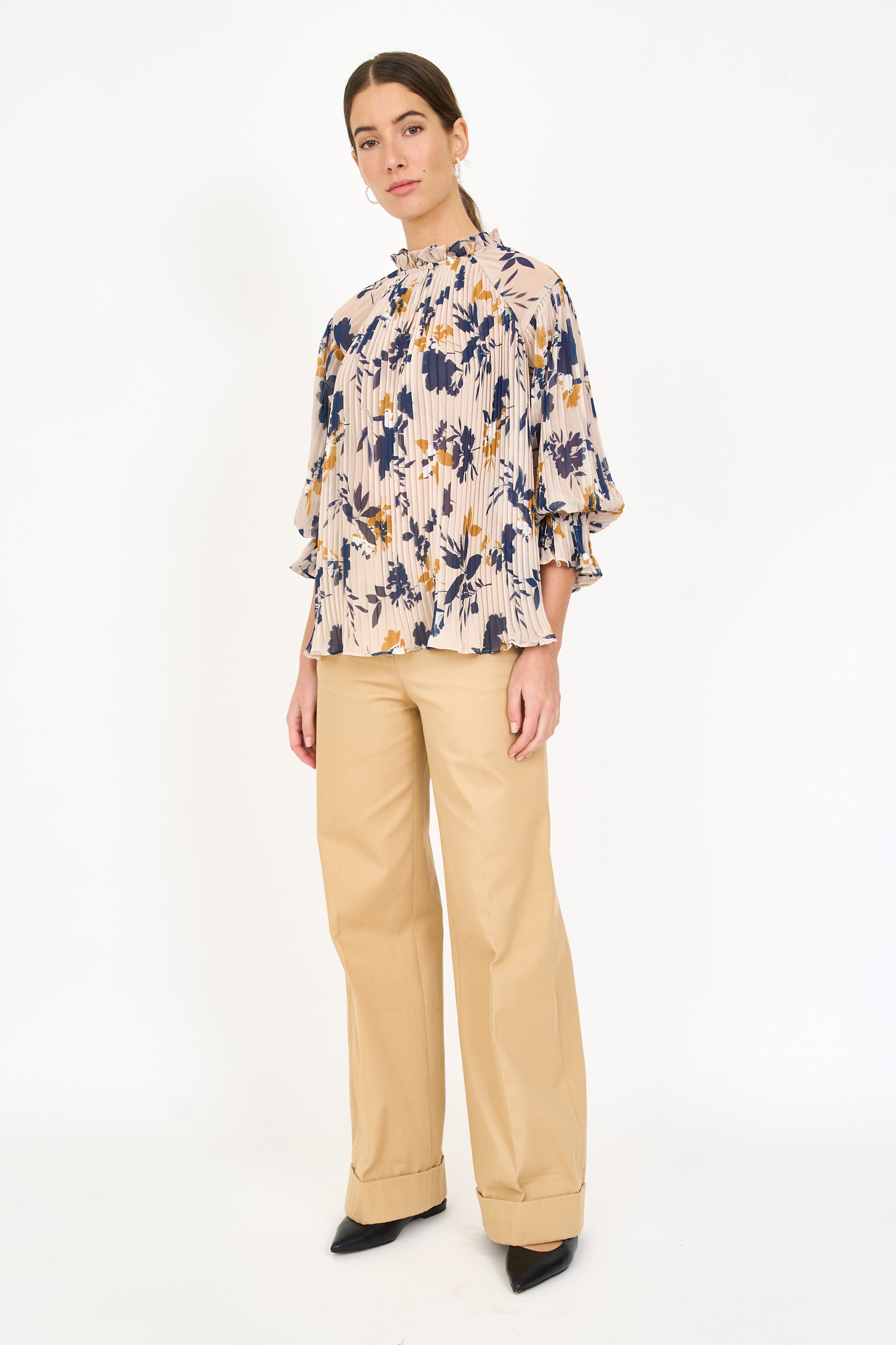 Naomi Blouse - Inkblot Ivory