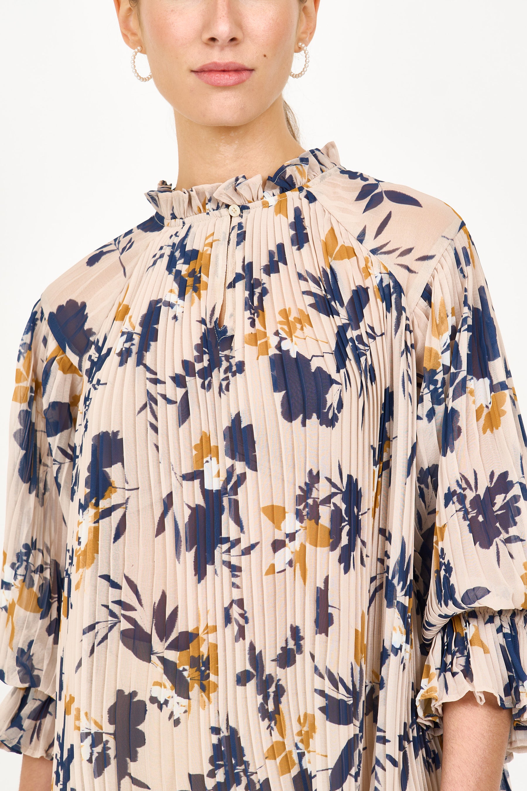 Naomi Blouse - Inkblot Ivory