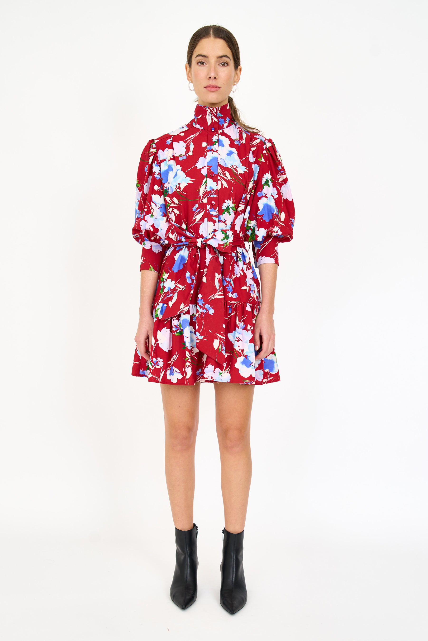 Emi Dress - Crimson Fleur