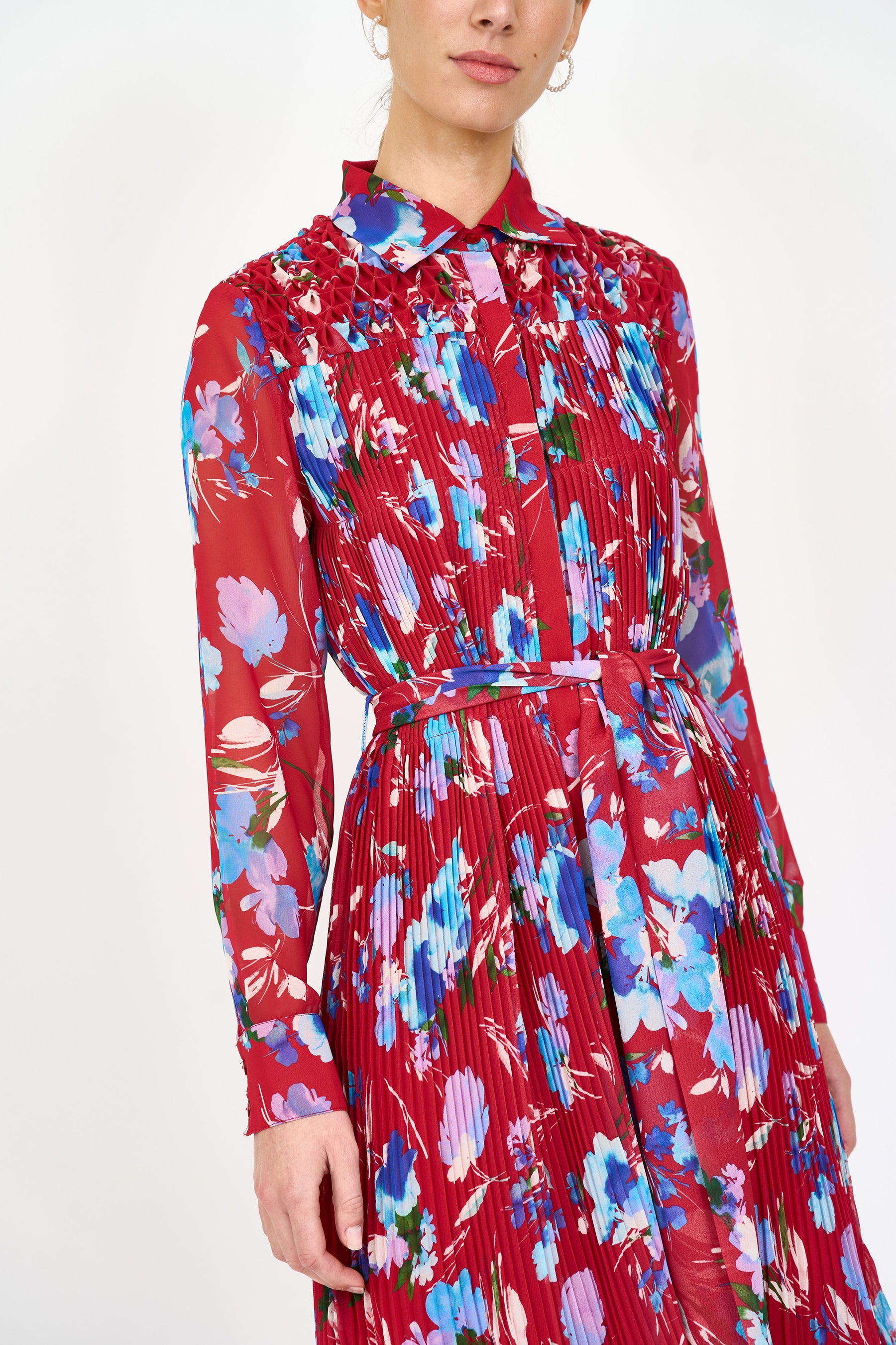 Karie Dress - Crimson Fleur