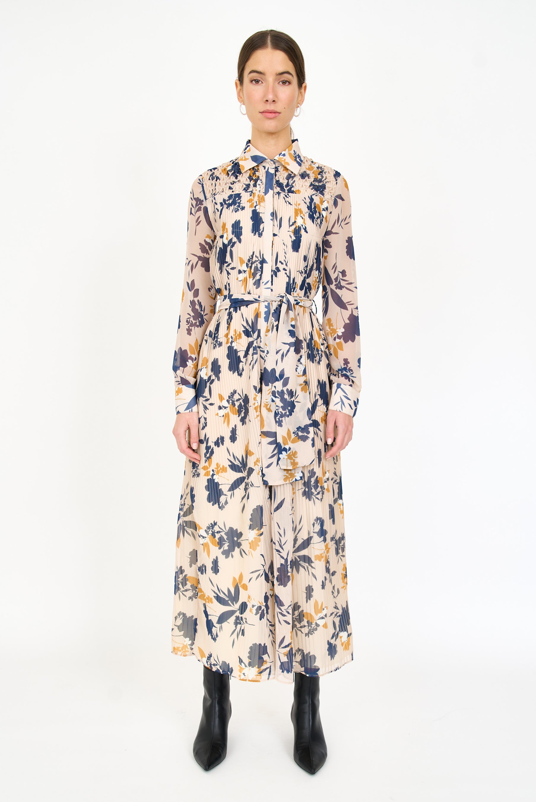 Karie Dress - Inkblot Ivory