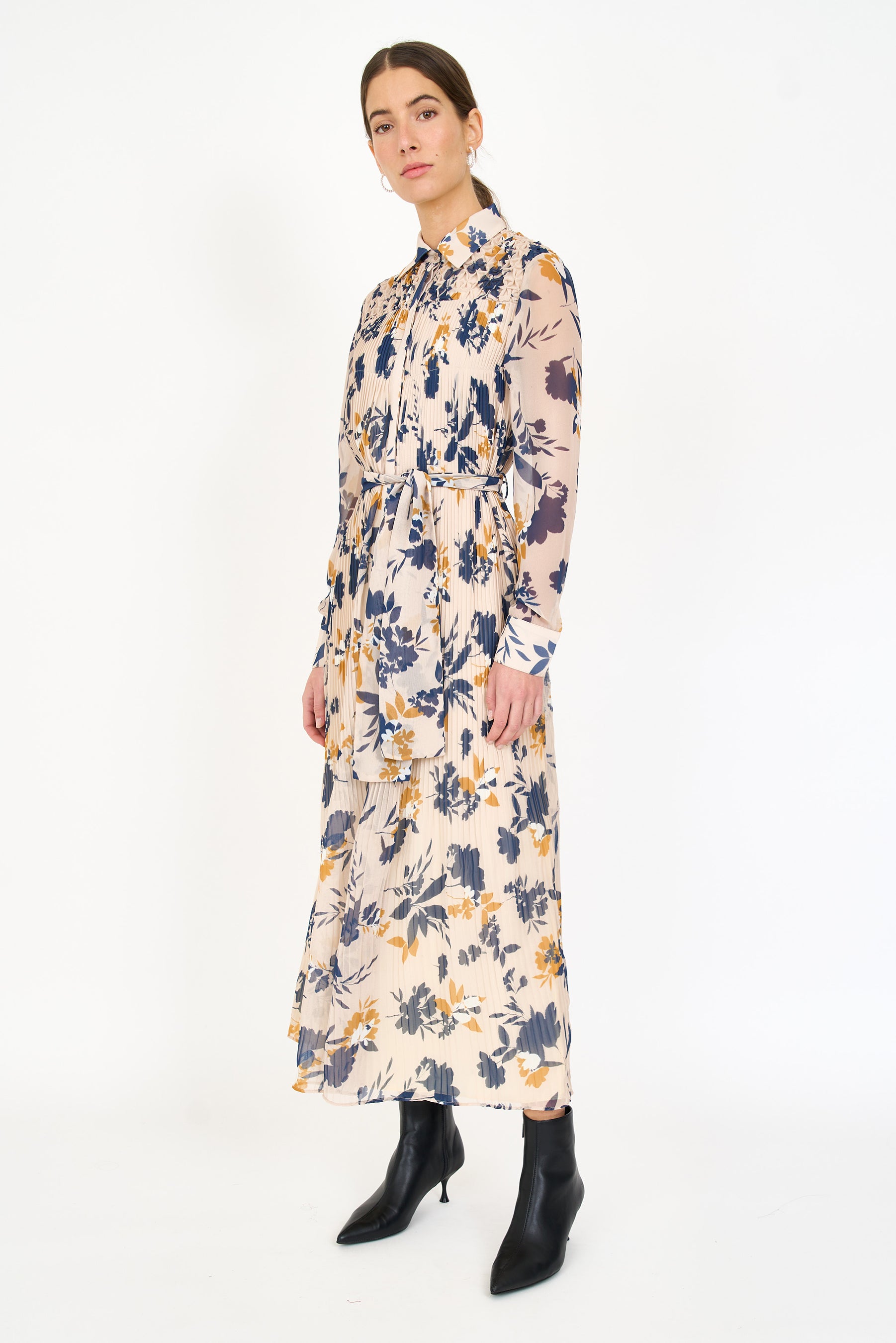 Karie Dress - Inkblot Ivory