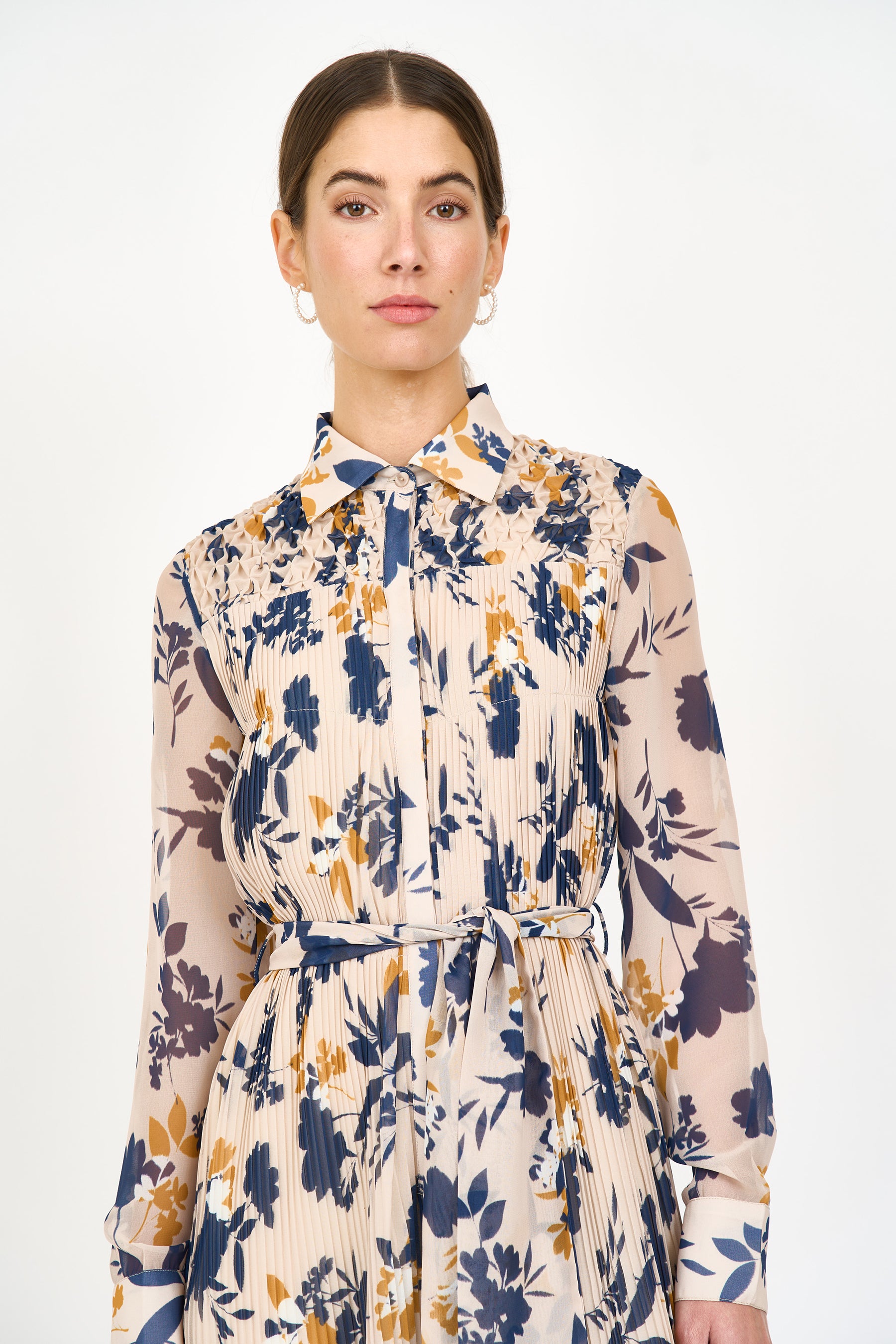 Karie Dress - Inkblot Ivory