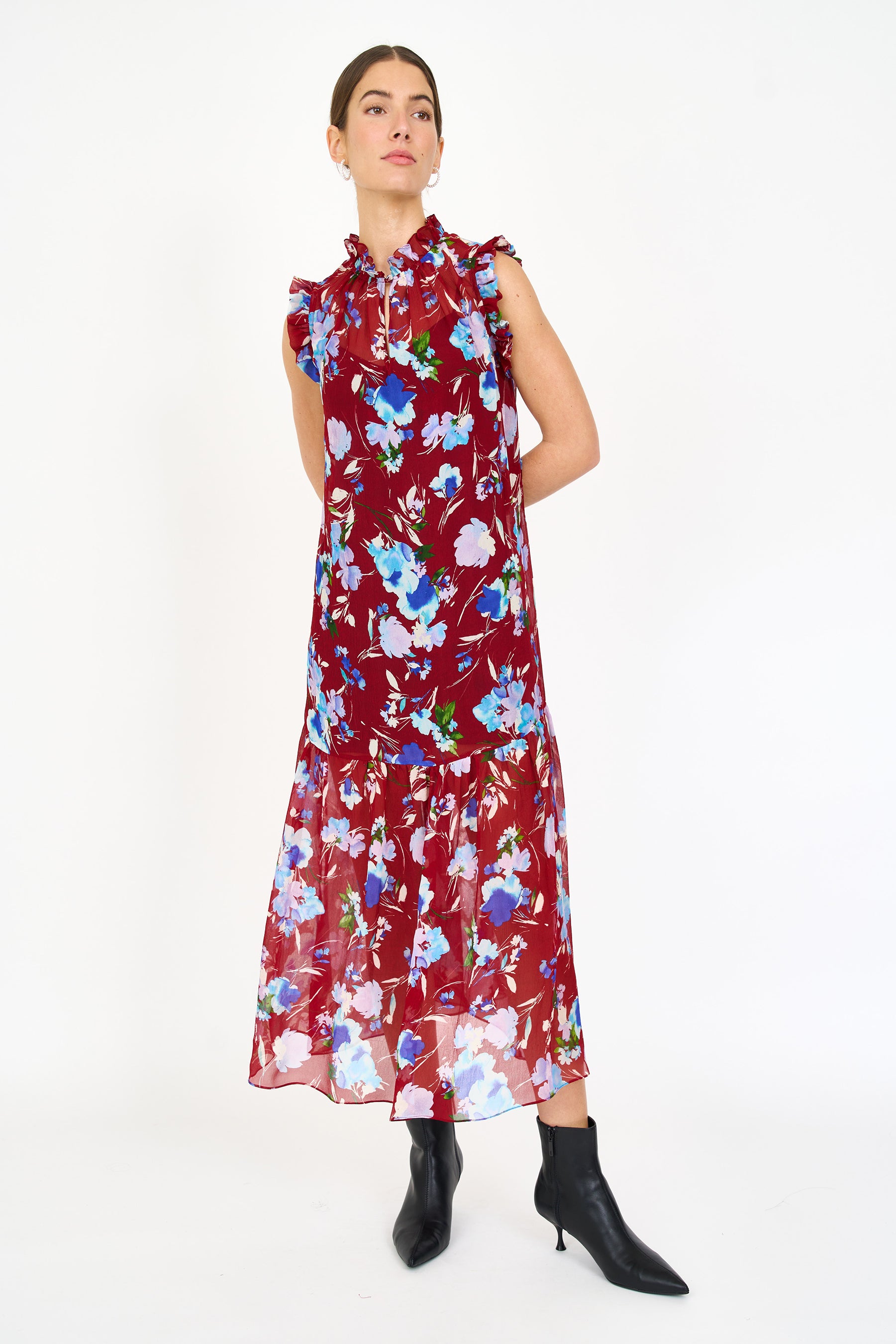 Willow Dress - Crimson Fleur