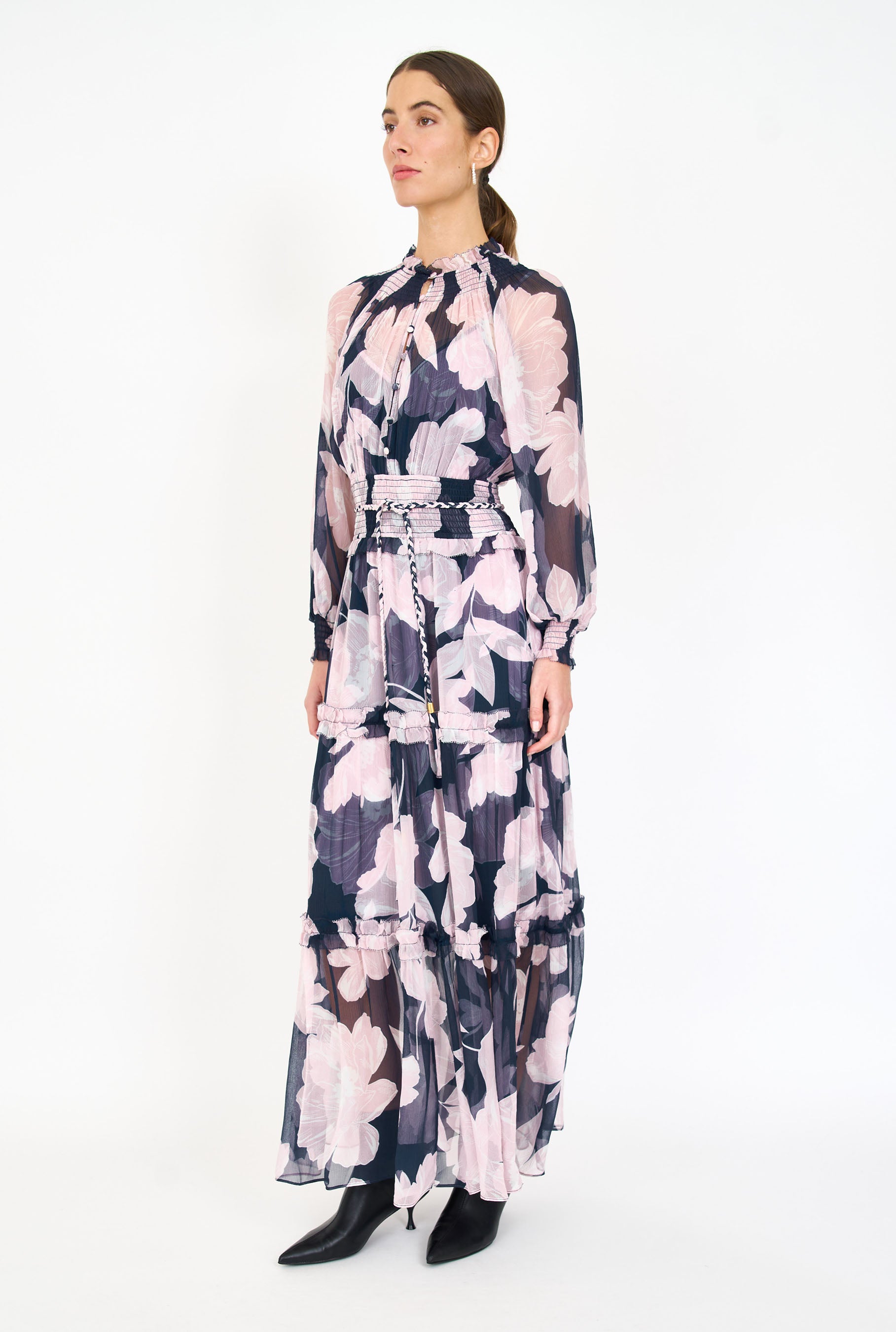 Florence Dress - Midnight Blossom