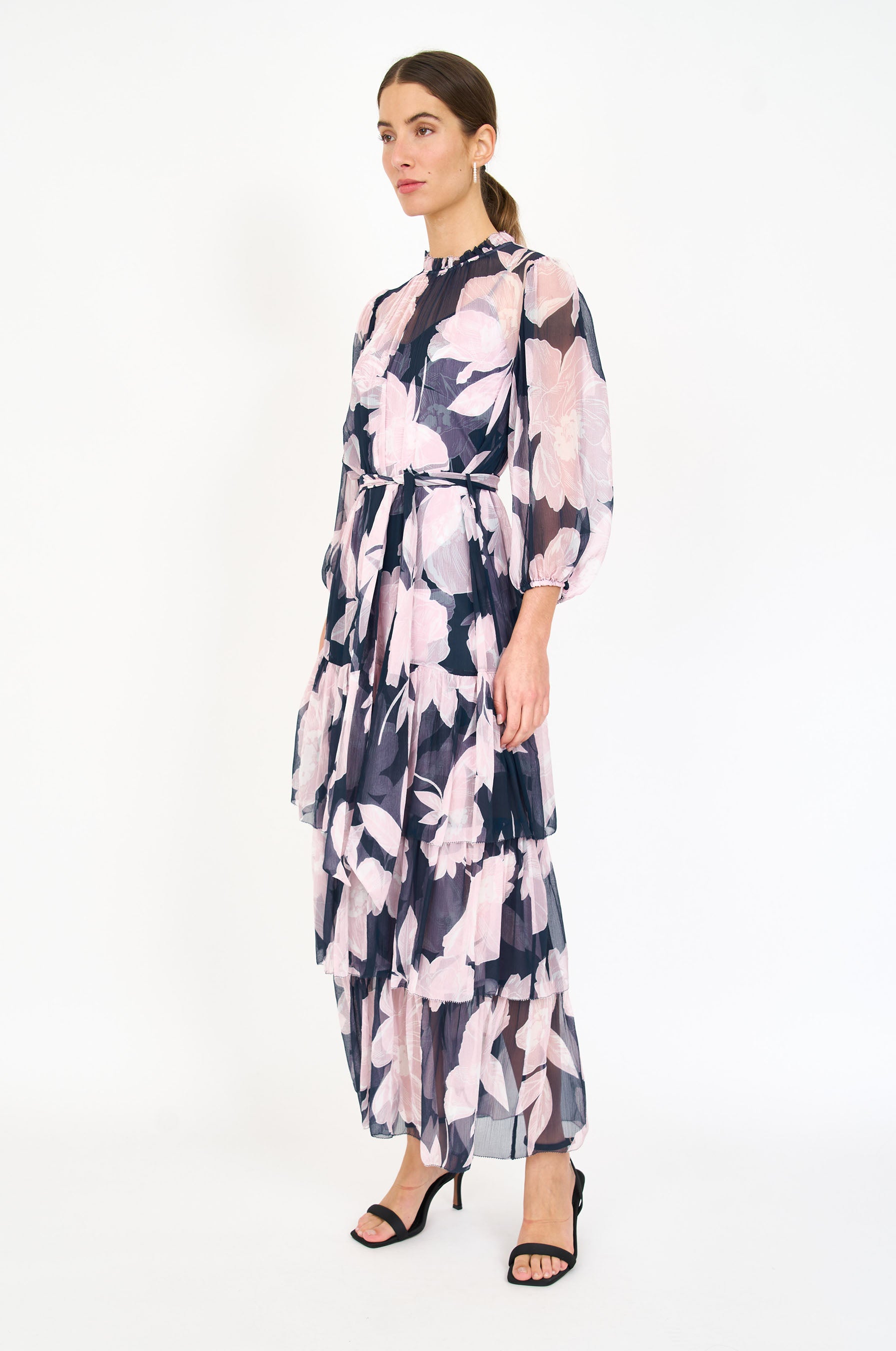 Sara Dress - Midnight Blossom