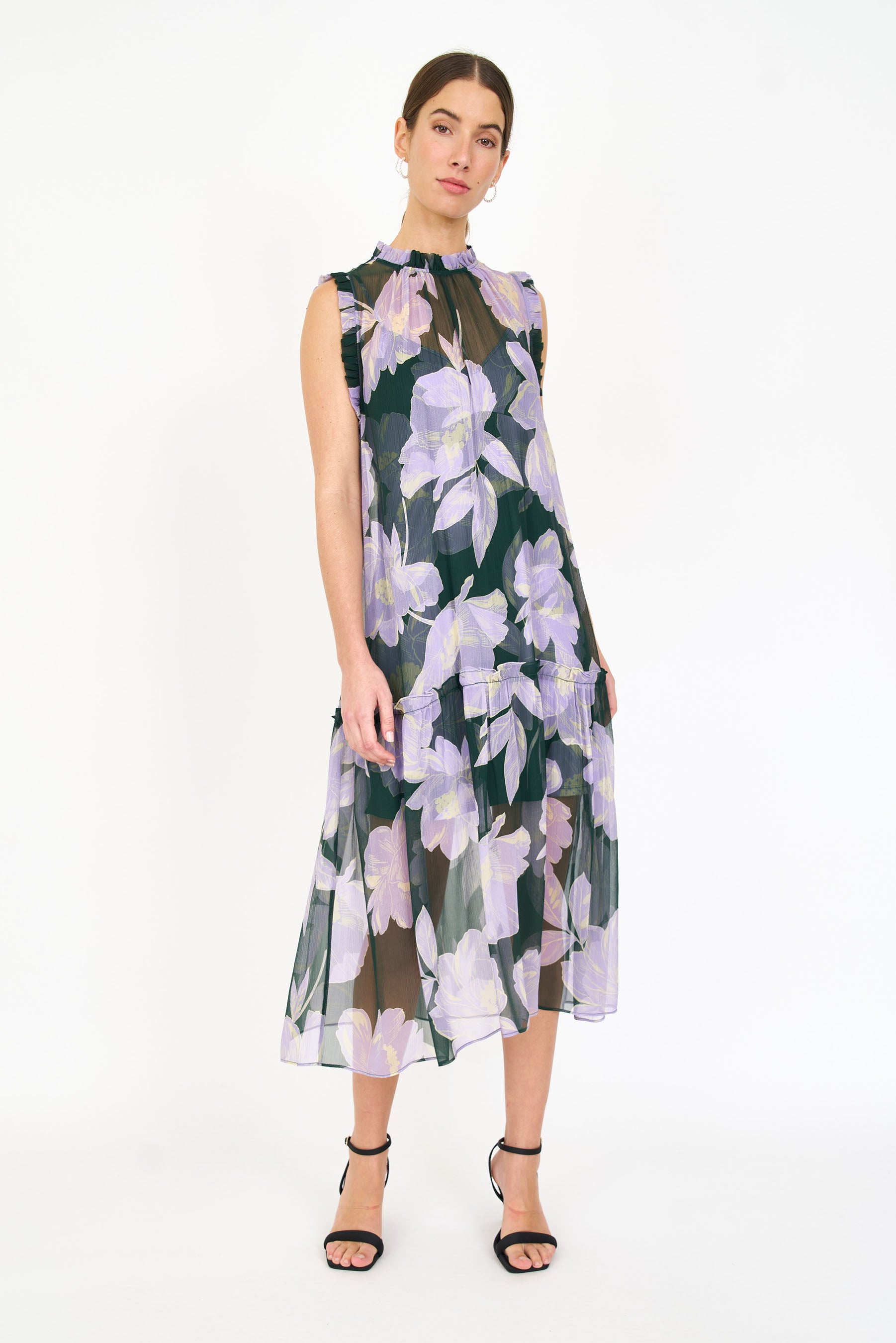 Gemma Dress - Green Blossom