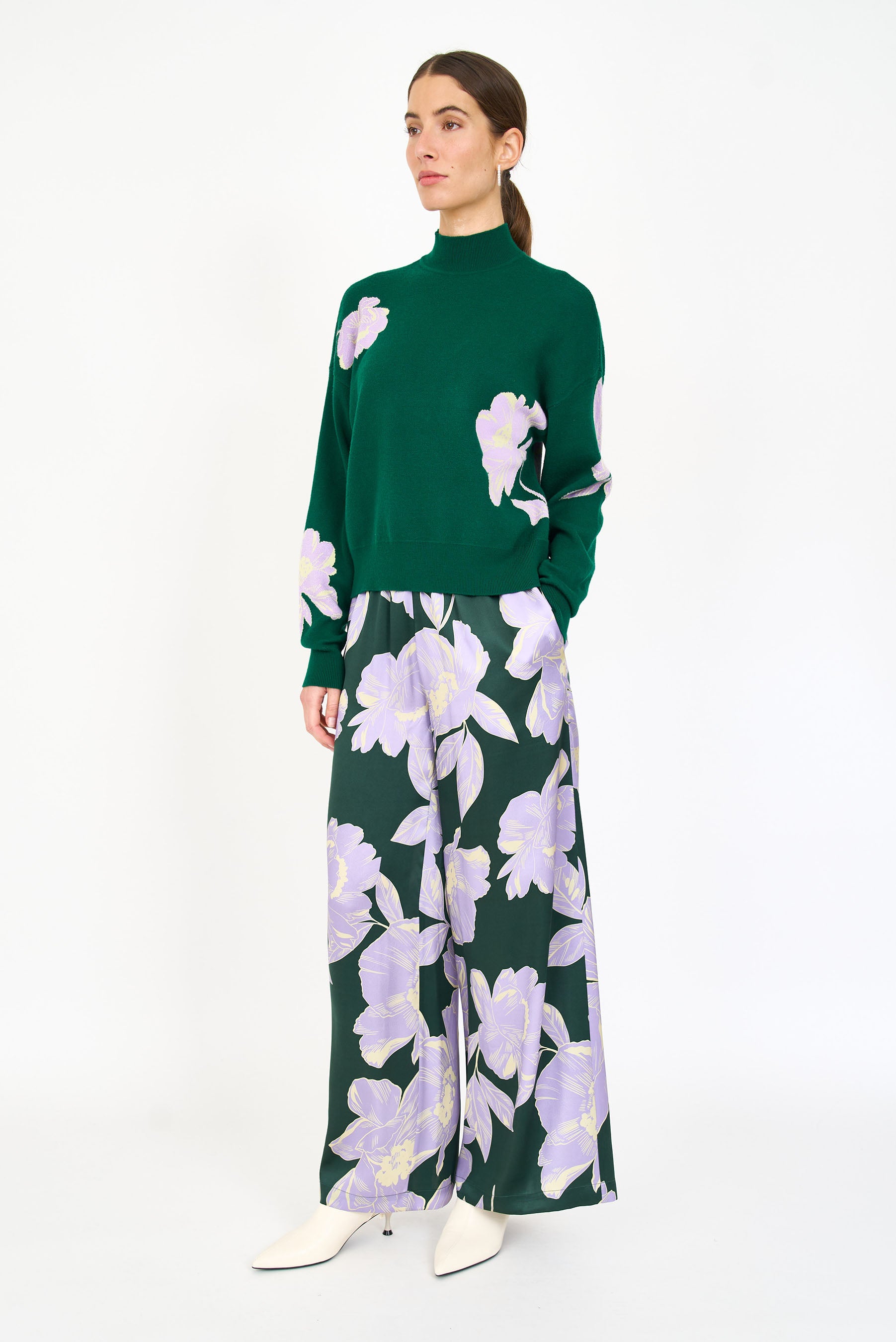 Jade Pant - Green Blossom