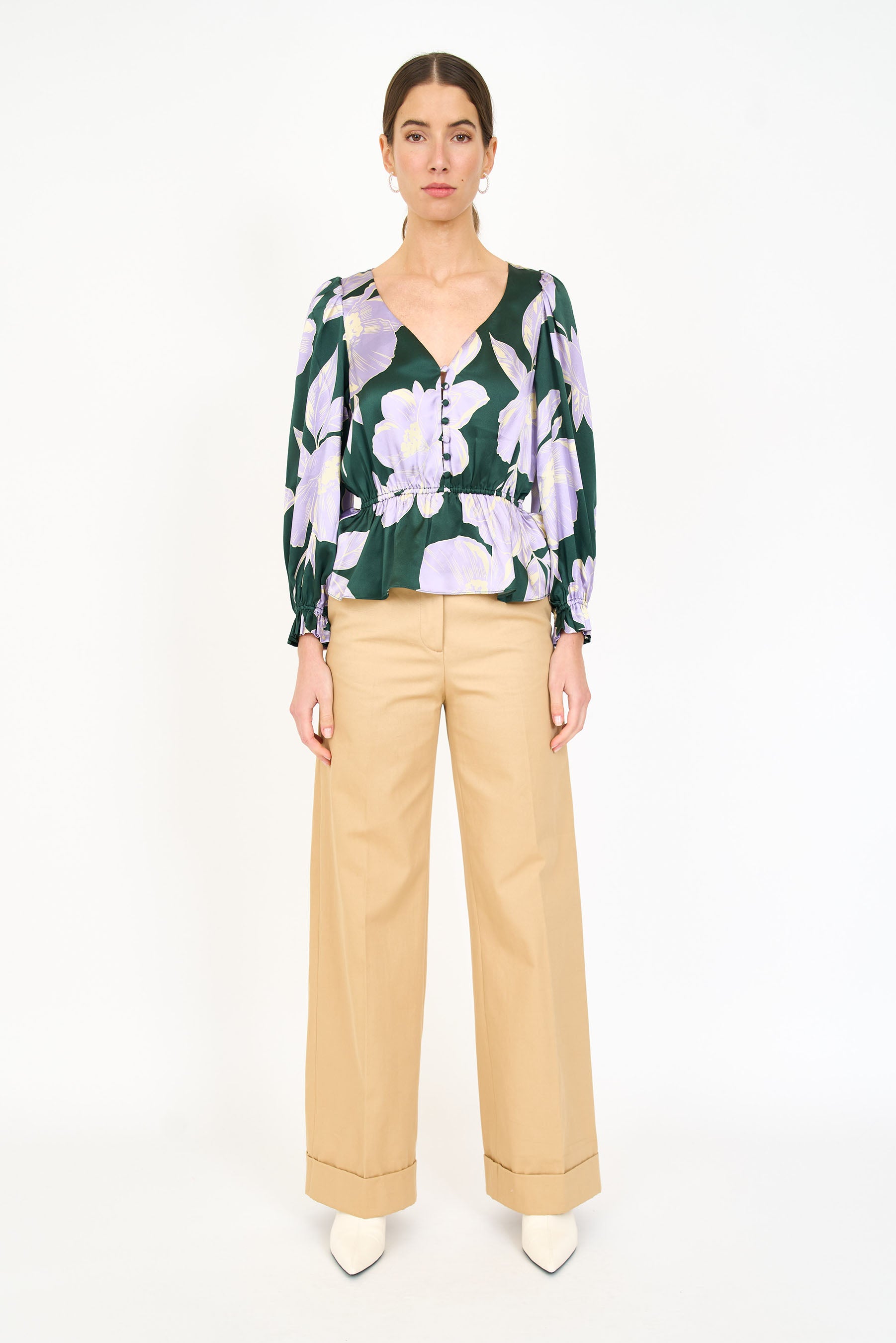Bella Top - Green Blossom