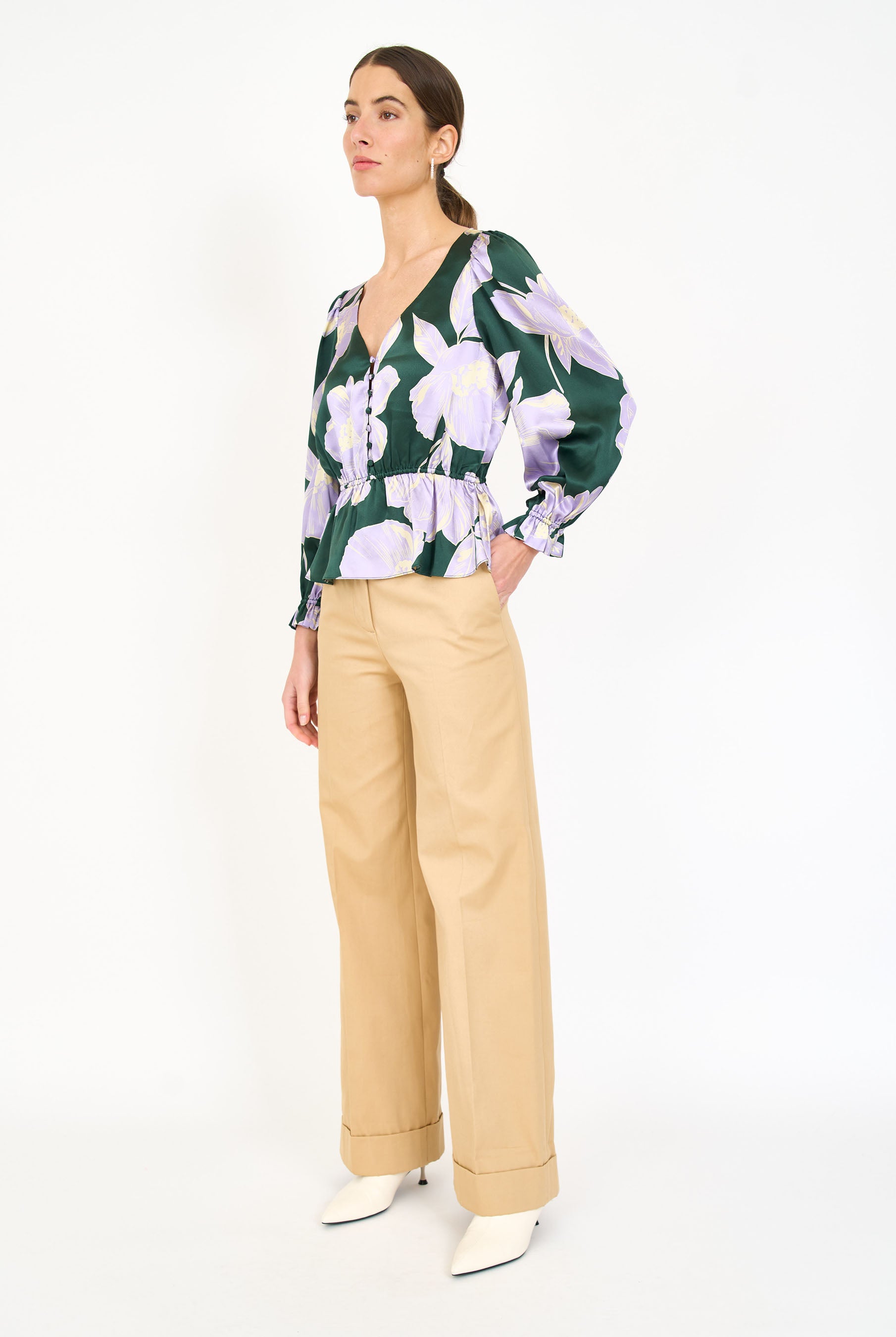 Bella Top - Green Blossom