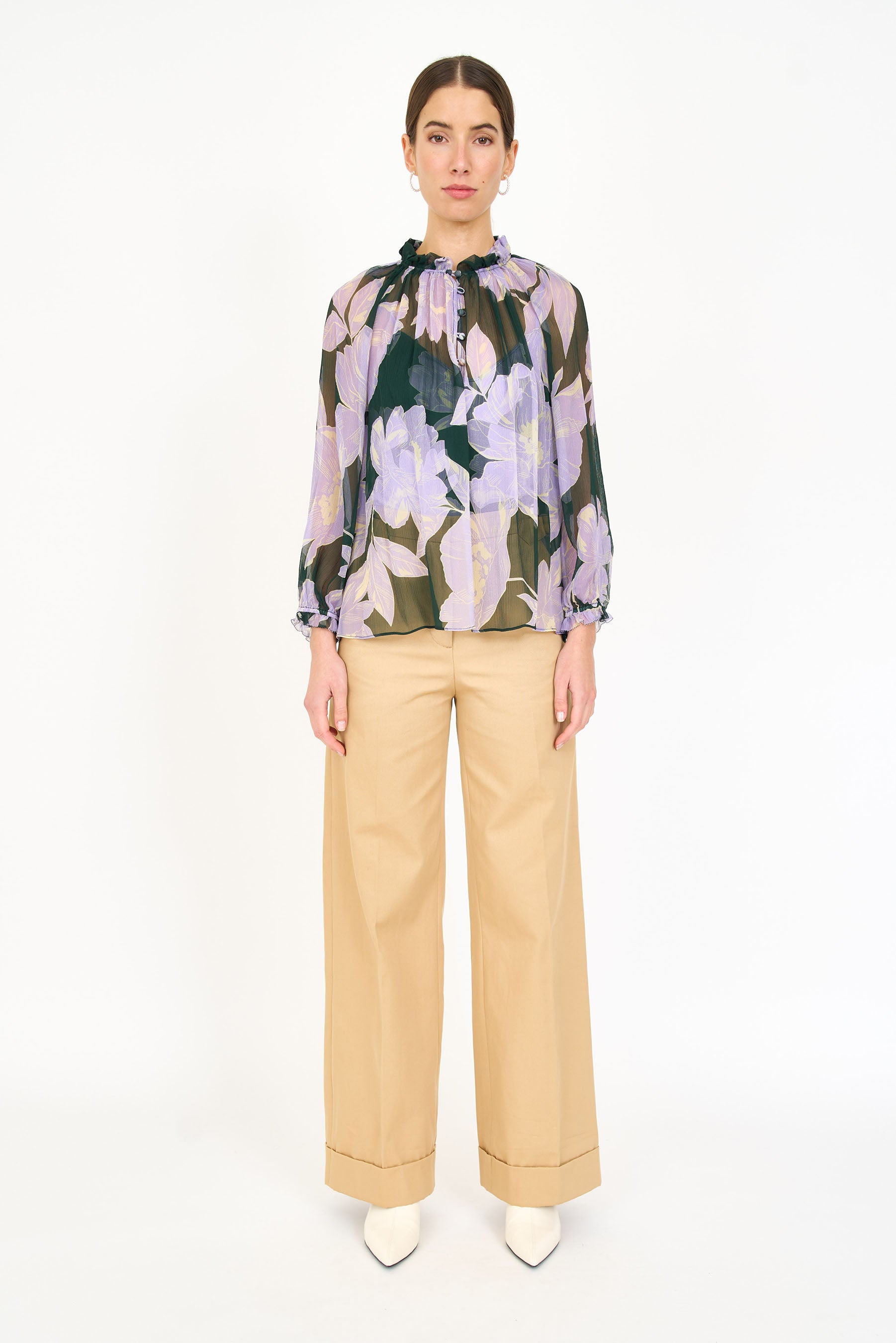 Karla Blouse - Green Blossom