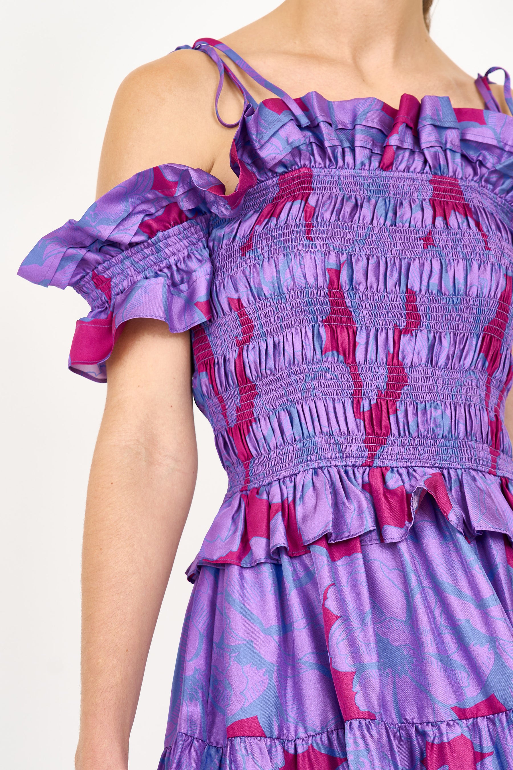 Carlotta Dress - Vibrant Bloom