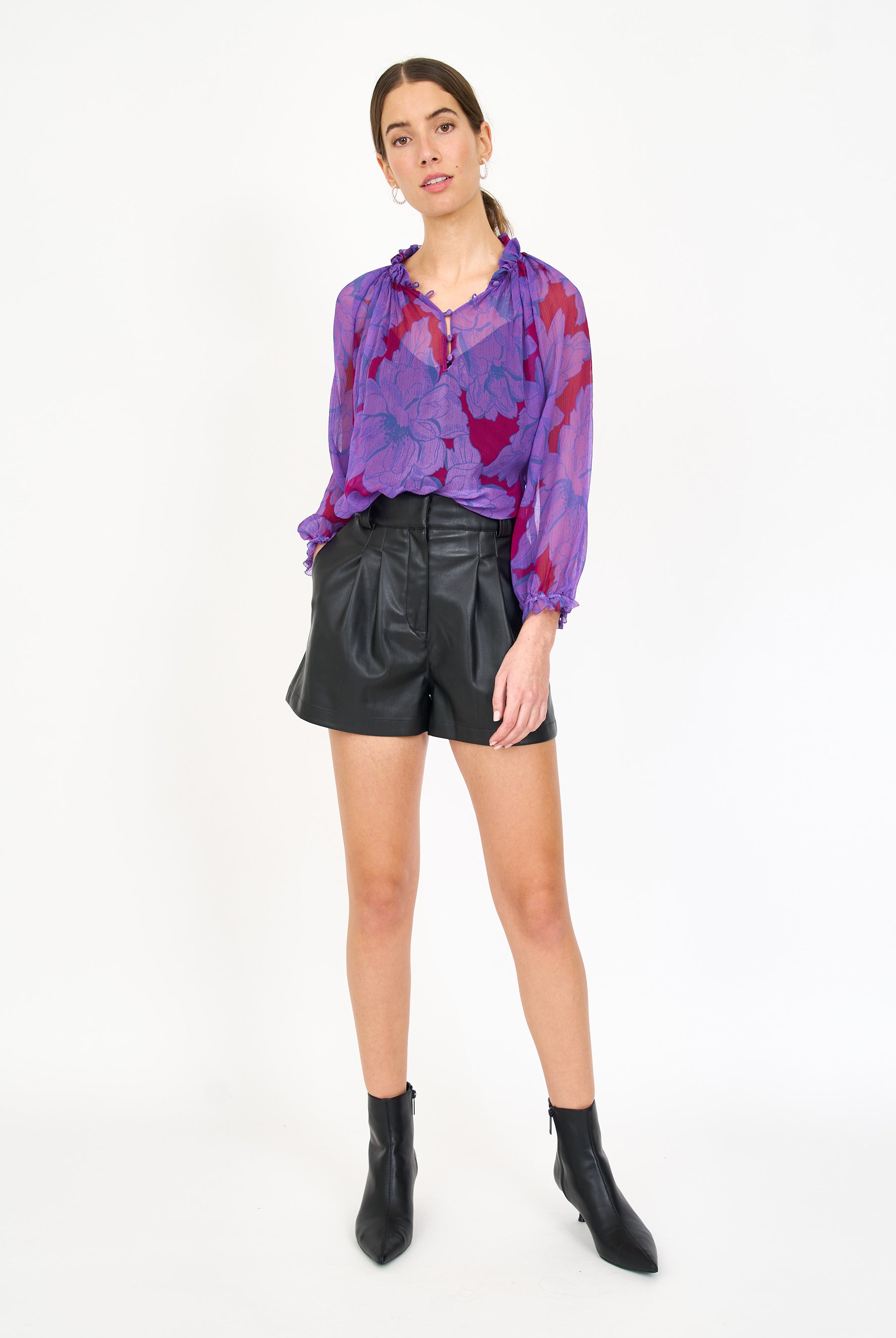 Karla Blouse - Vibrant Bloom