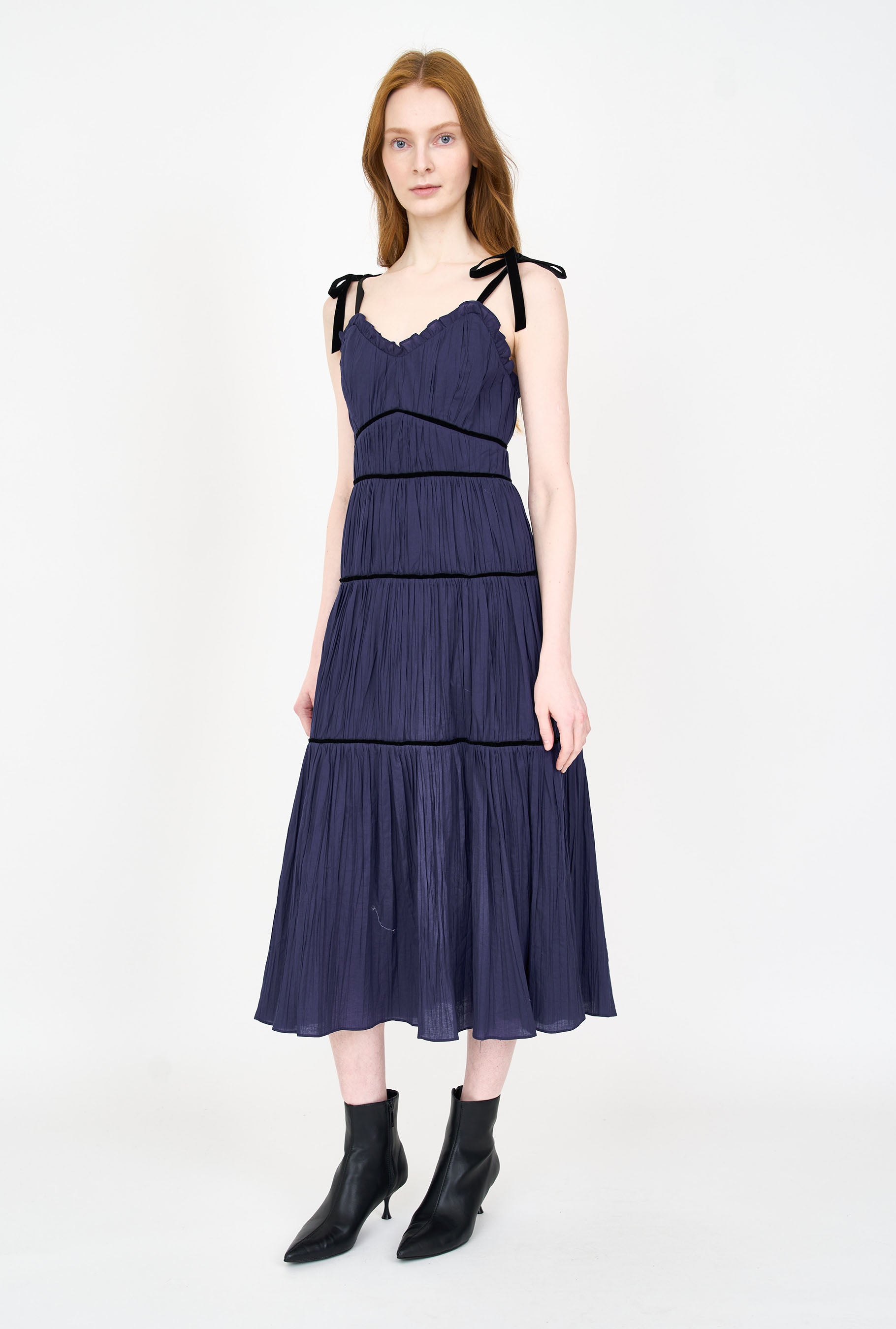 Mia Dress - Navy