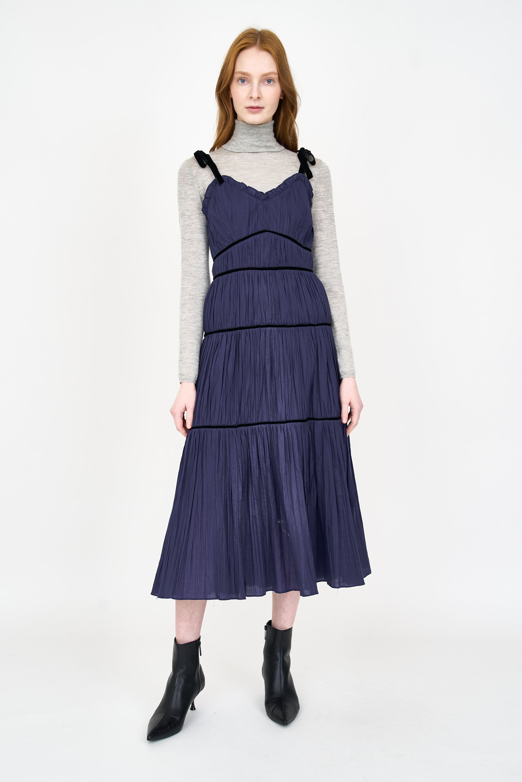 Mia Dress - Navy