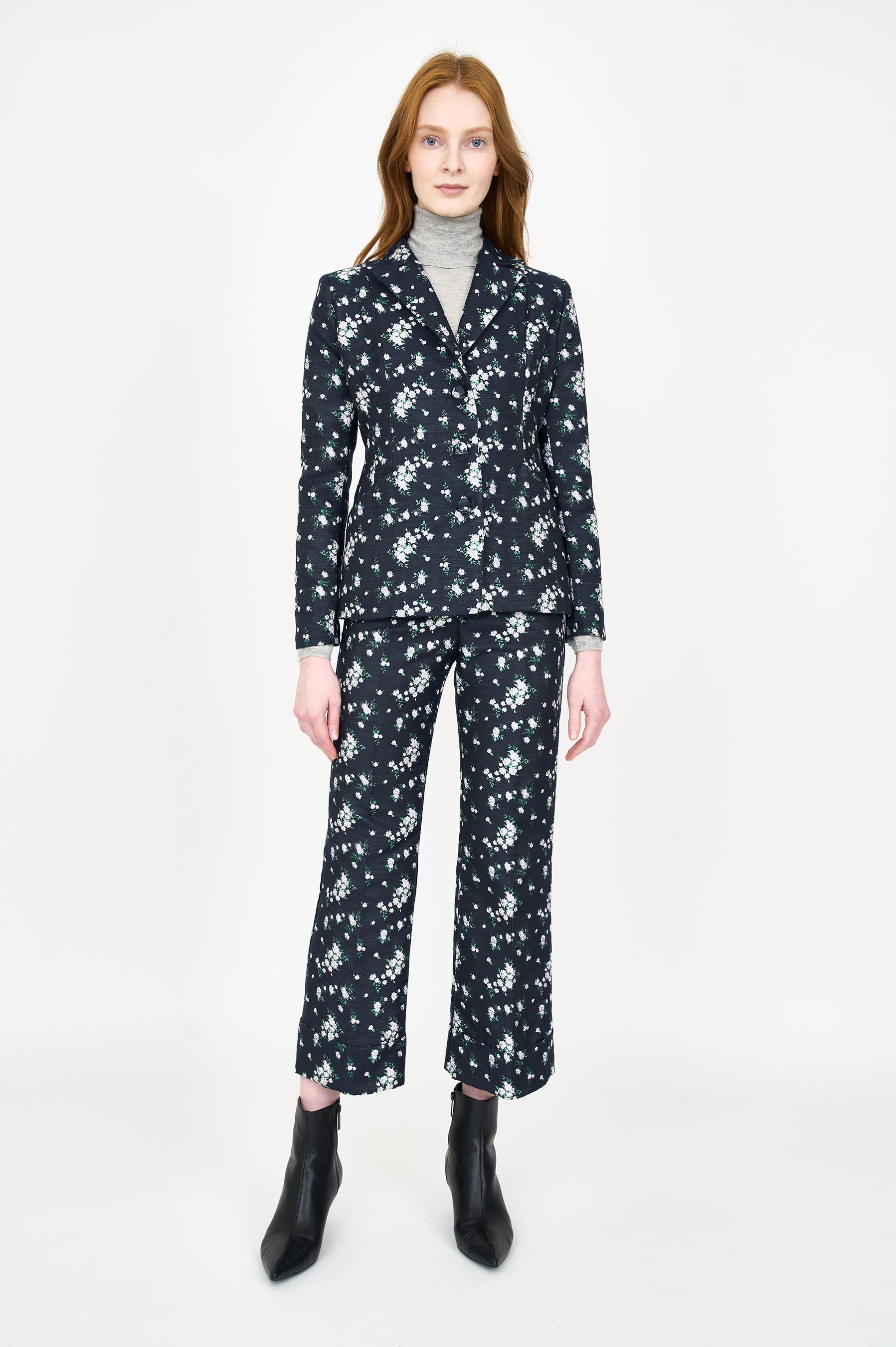 Charlotte Blazer - Floral Jacquard