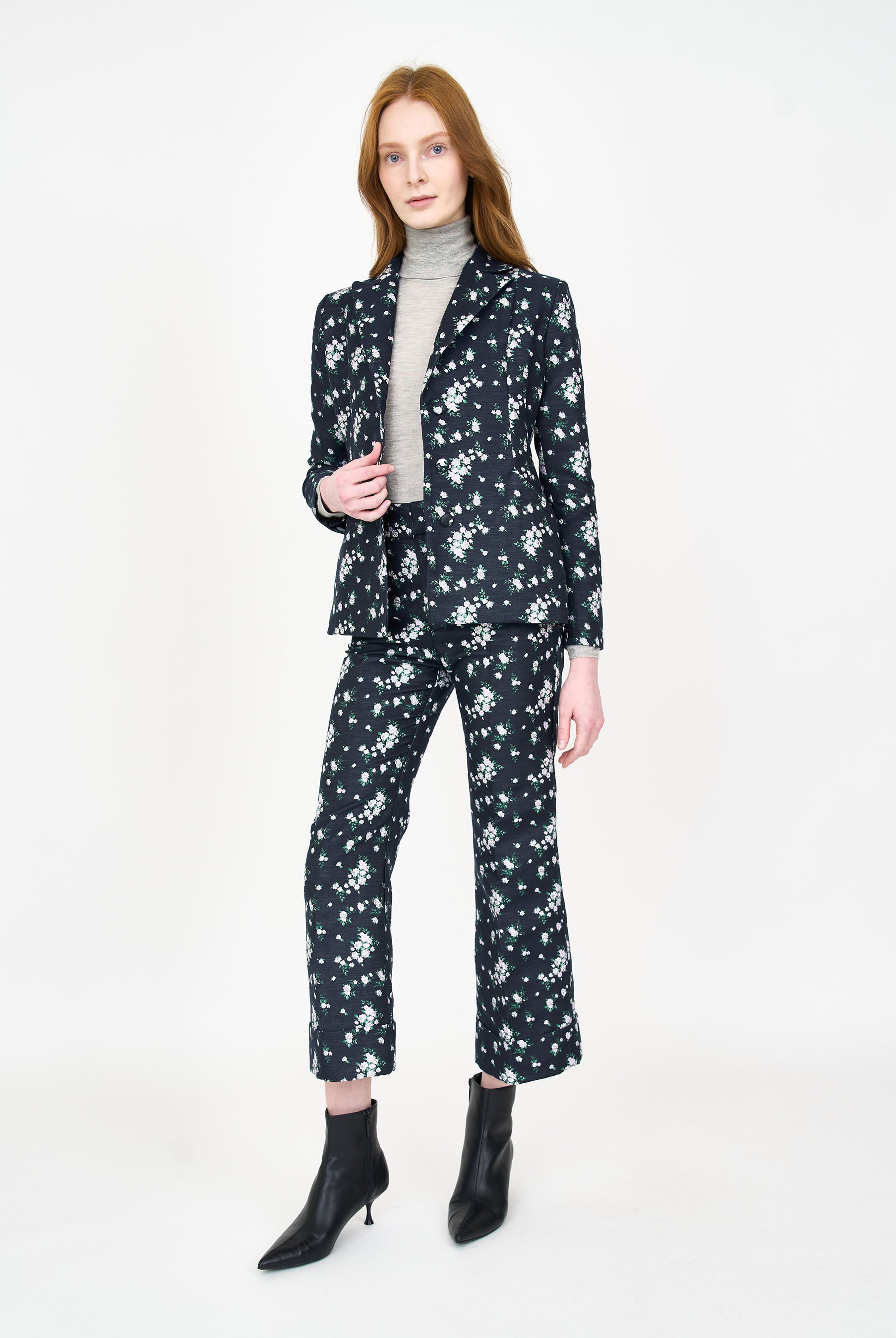 Charlotte Blazer - Floral Jacquard