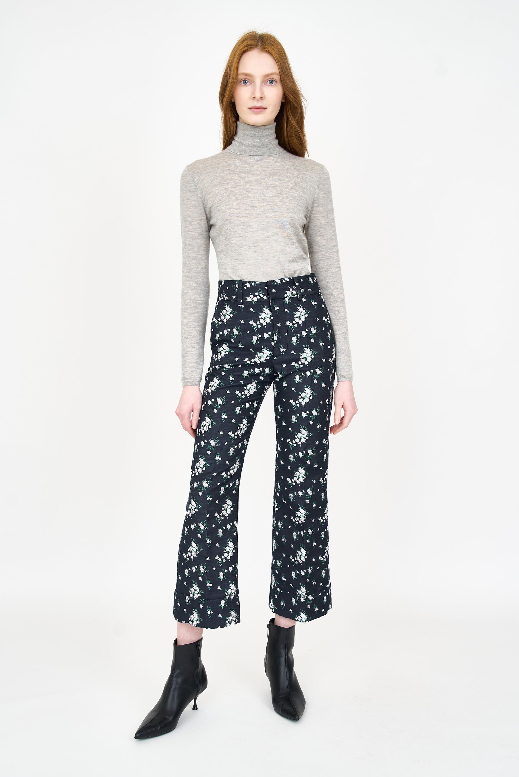 Mallory Pant - Floral Jacquard