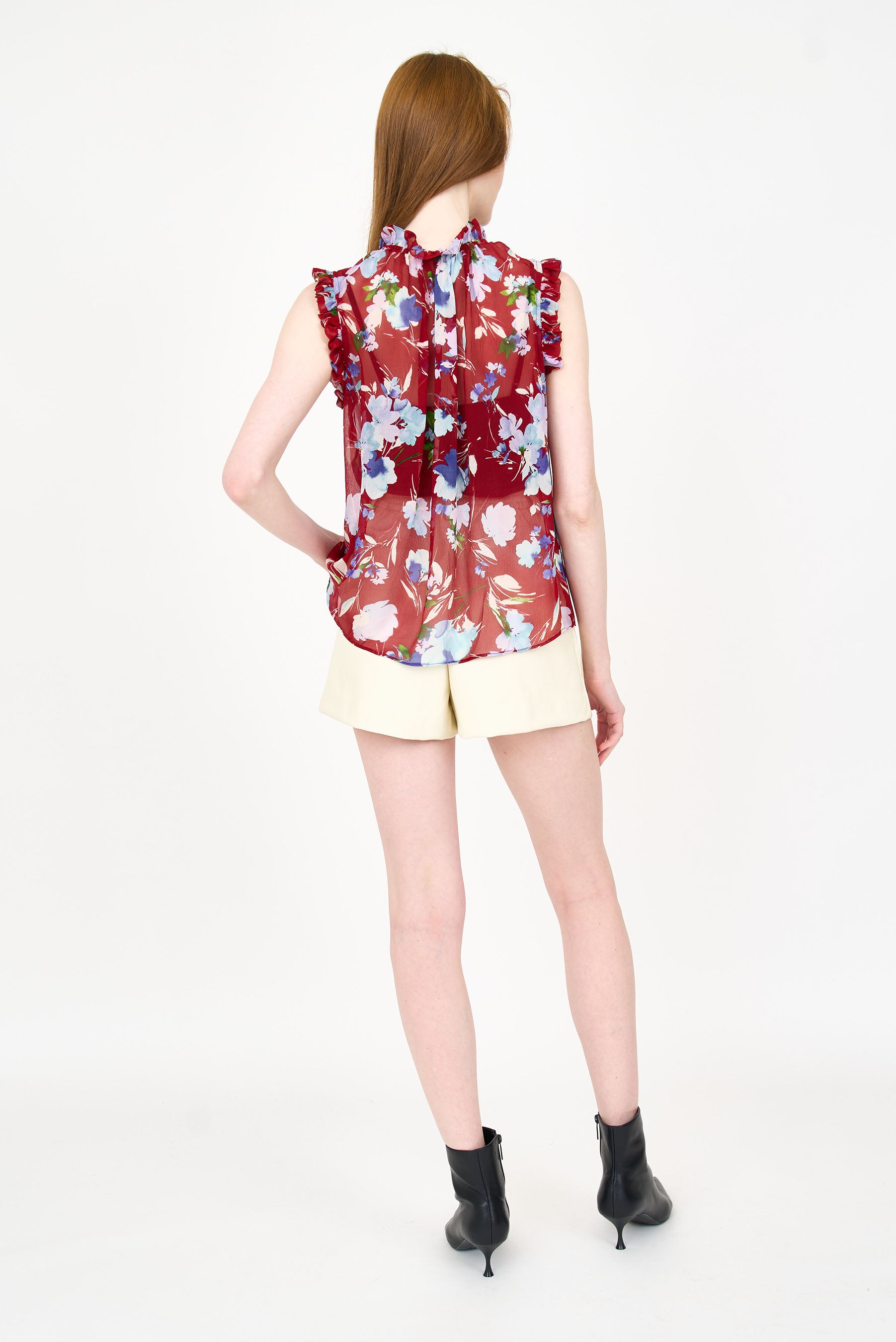 Nora Top - Crimson Fleur