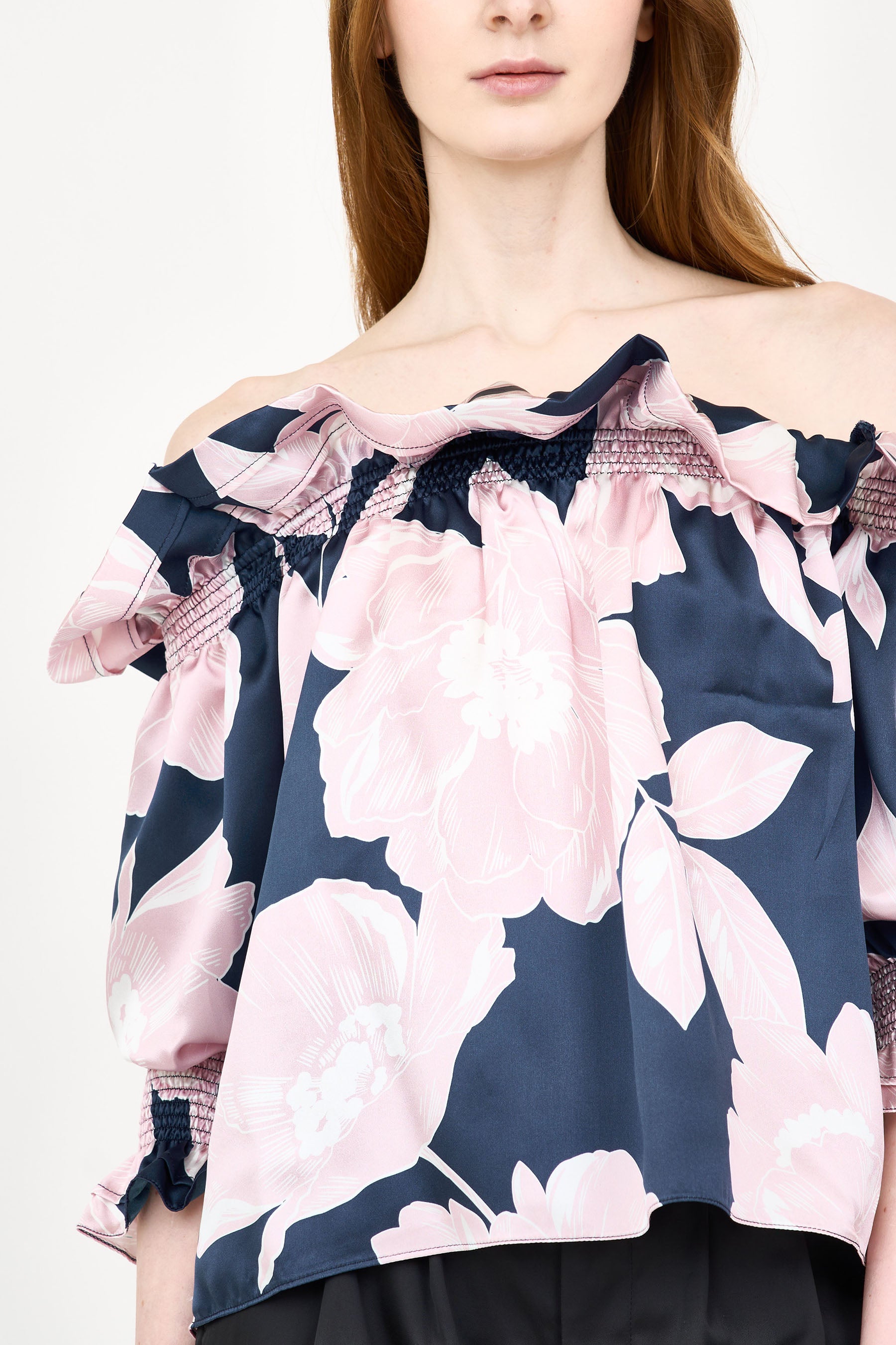 Regina Top - Midnight Blossom