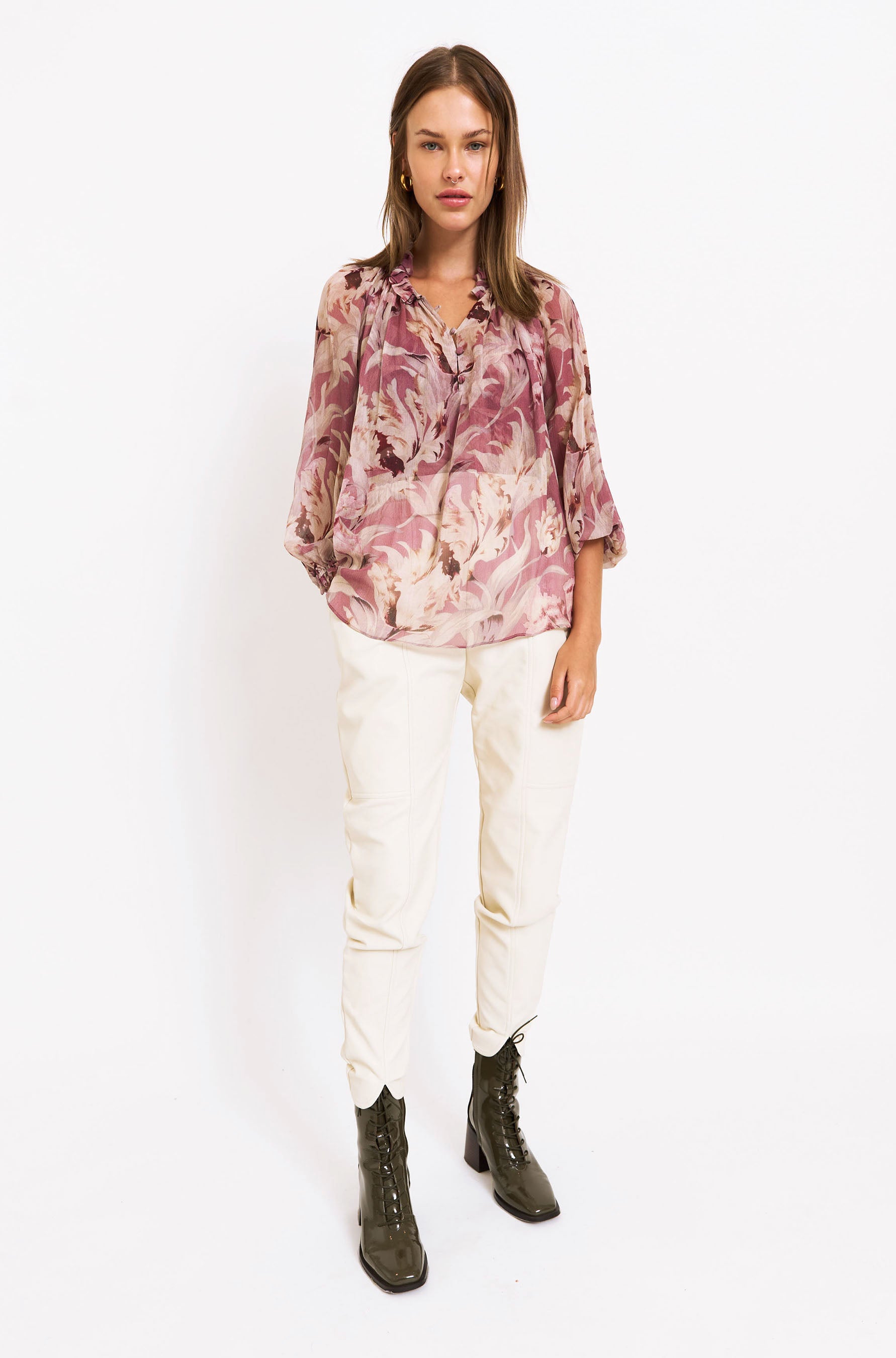 Karla Blouse - Calla Lily Pink
