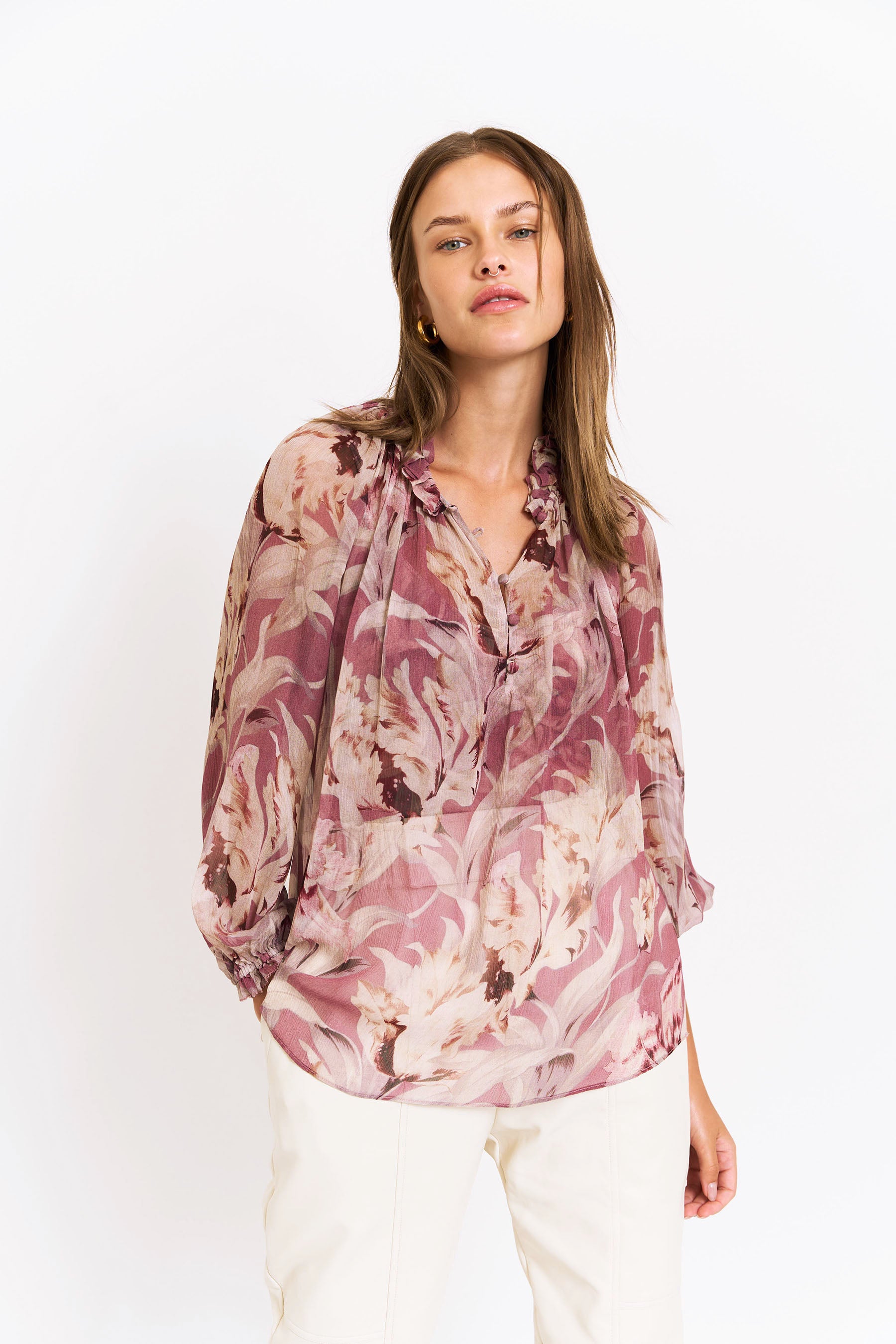 Karla Blouse - Calla Lily Pink