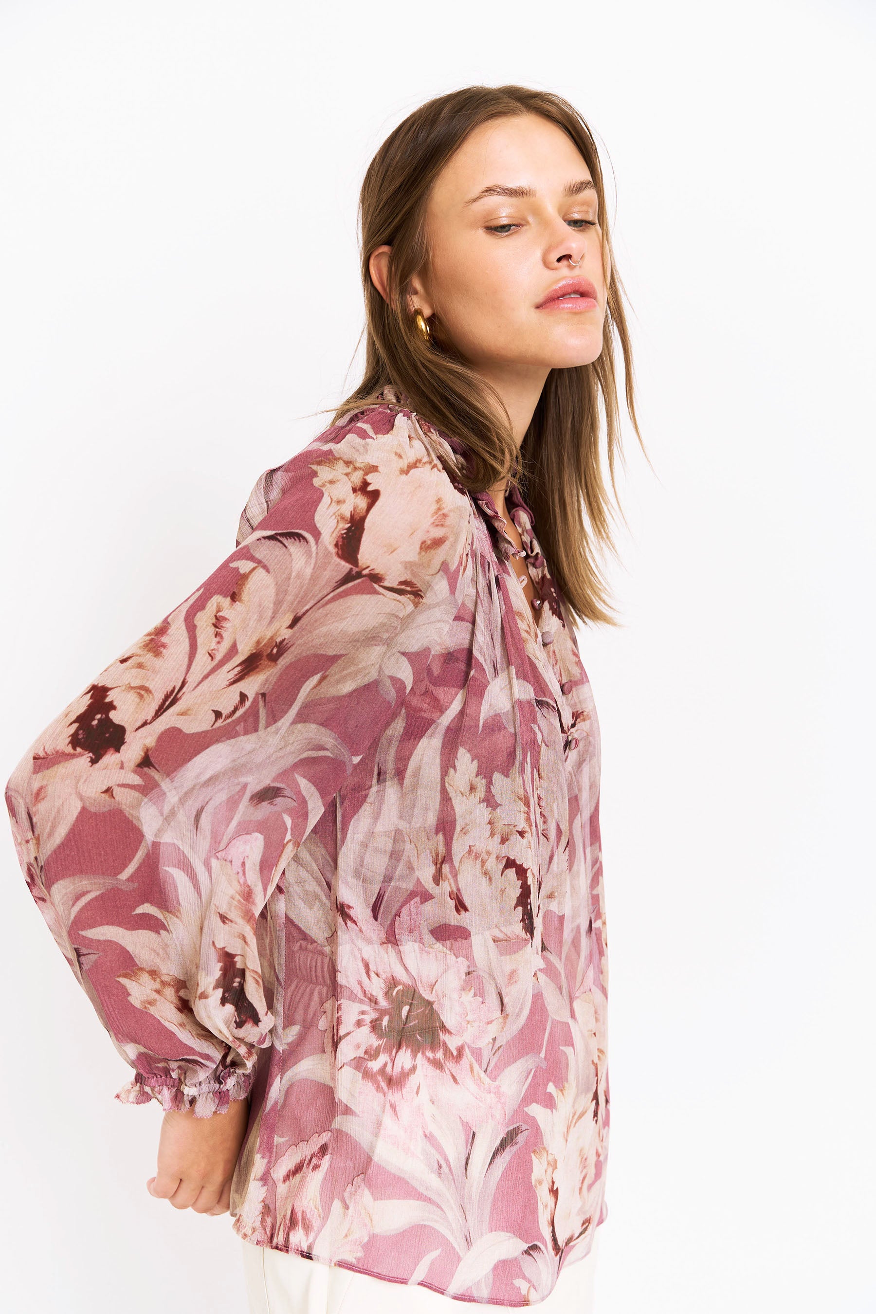 Karla Blouse - Calla Lily Pink
