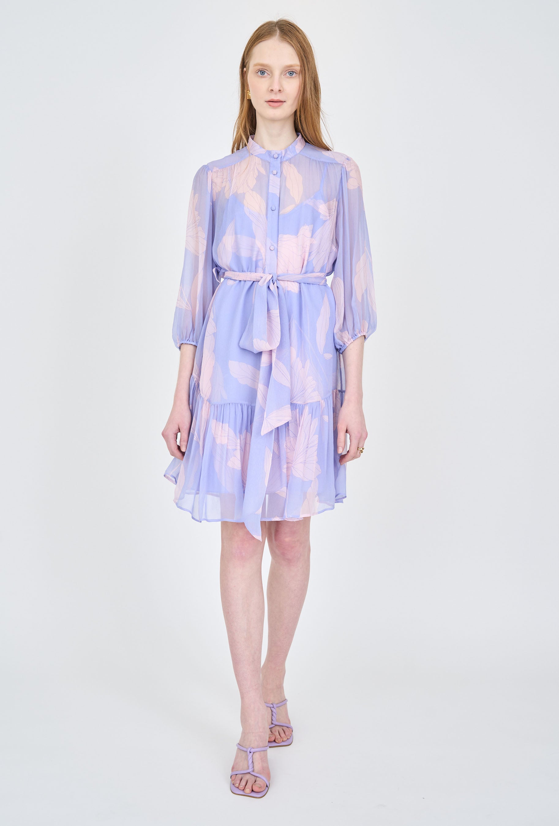 Rianne Dress - Periwinkle Iris